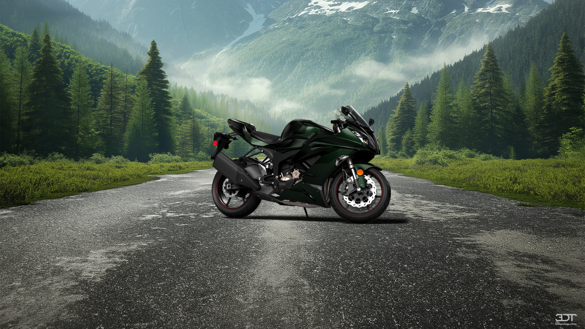 Kawasaki Ninja ZX 6R Sport Bike 2015 tuning