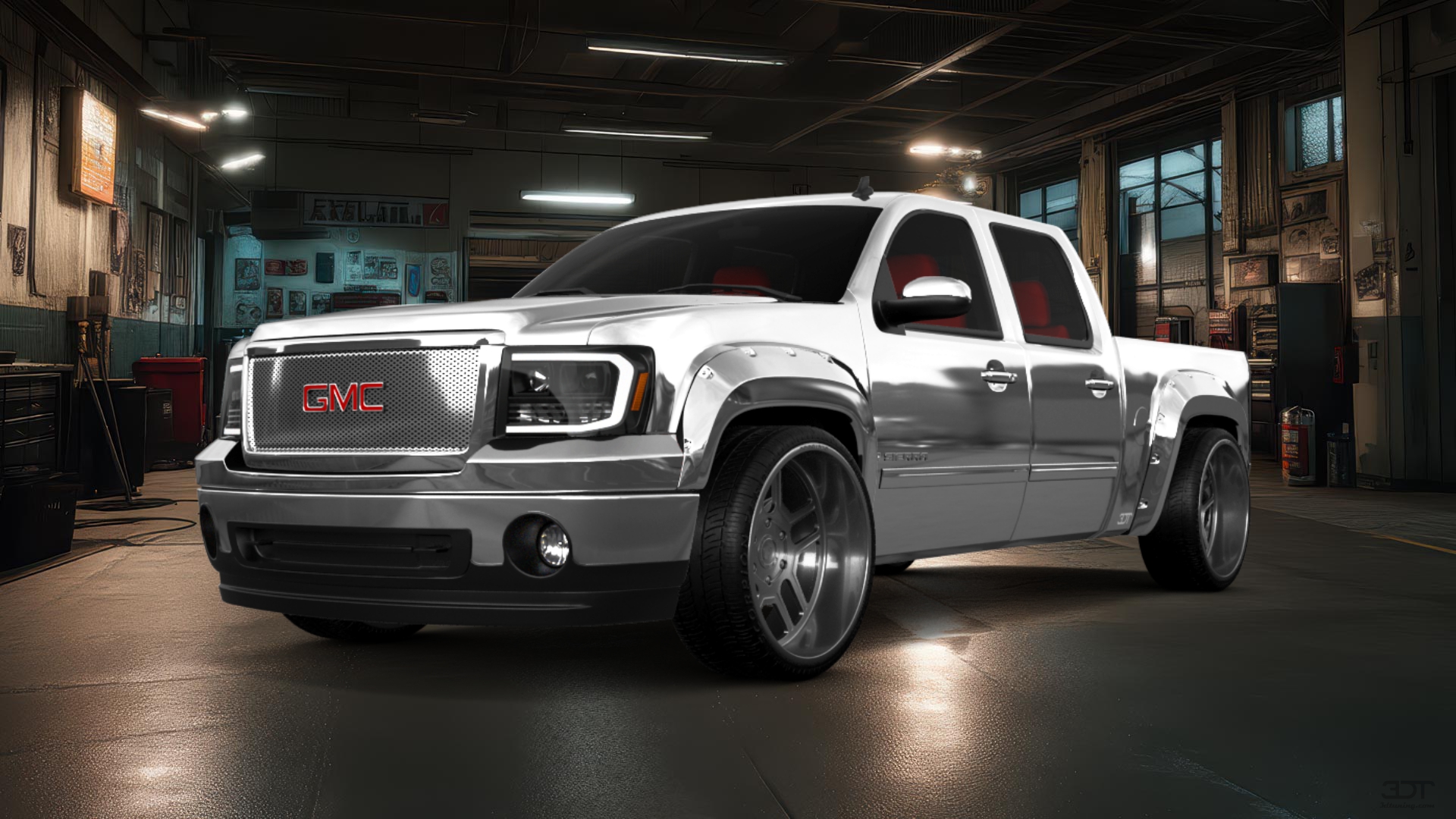 GMC Sierra 1500 Crew Cab 5.8 ft box 4 Door pickup truck 2007 tuning