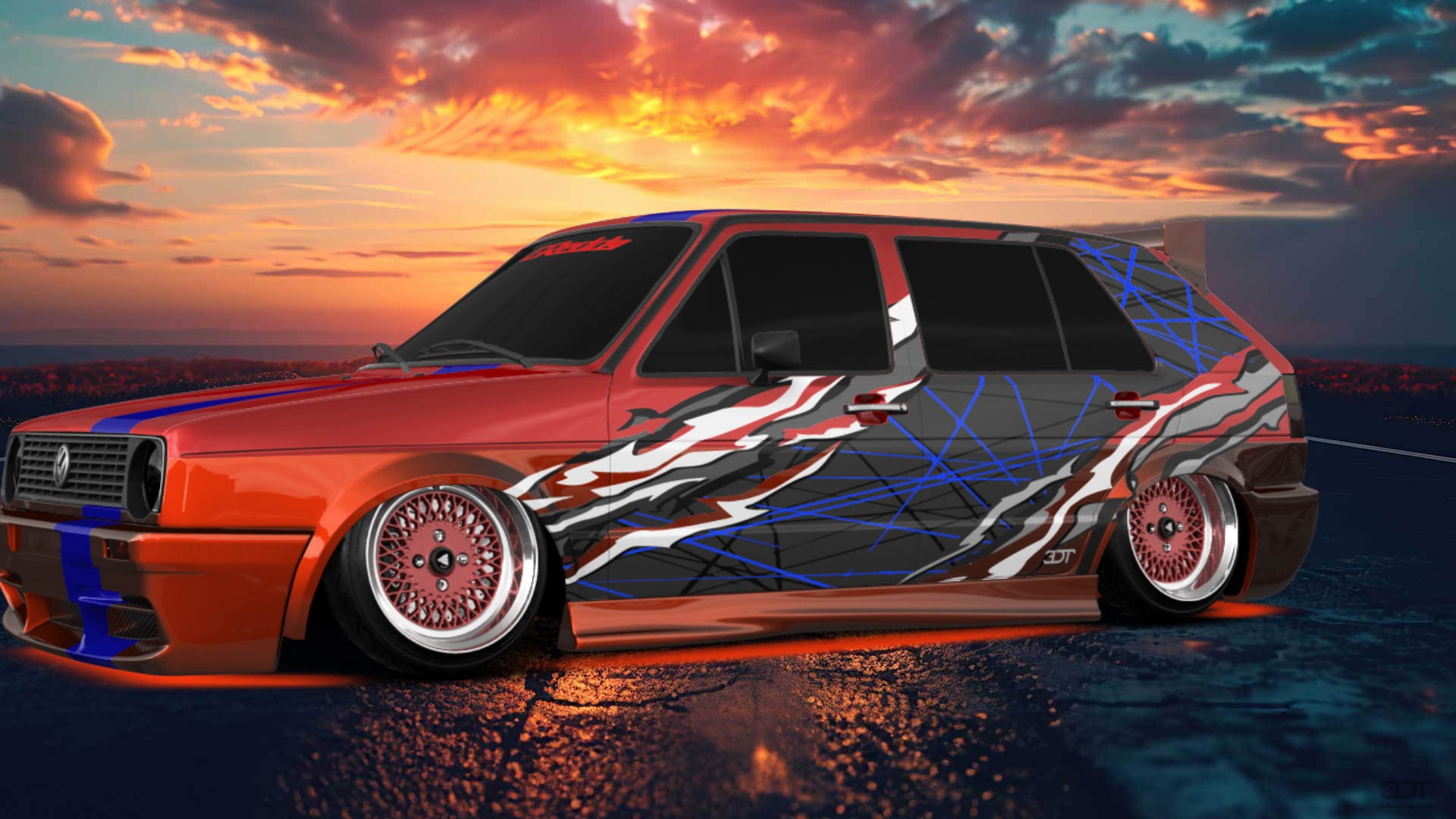 Volkswagen Golf Mk2 5 Door Hatchback 1983 tuning