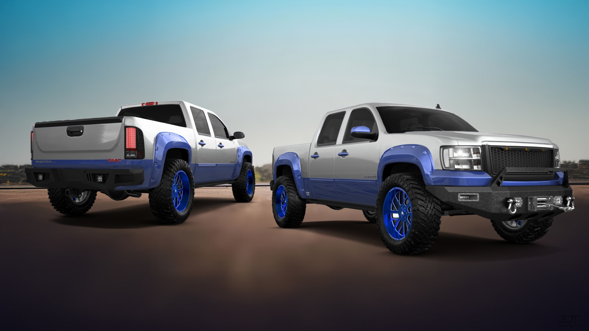 GMC Sierra 1500 Crew Cab 5.8 ft box 4 Door pickup truck 2007 tuning