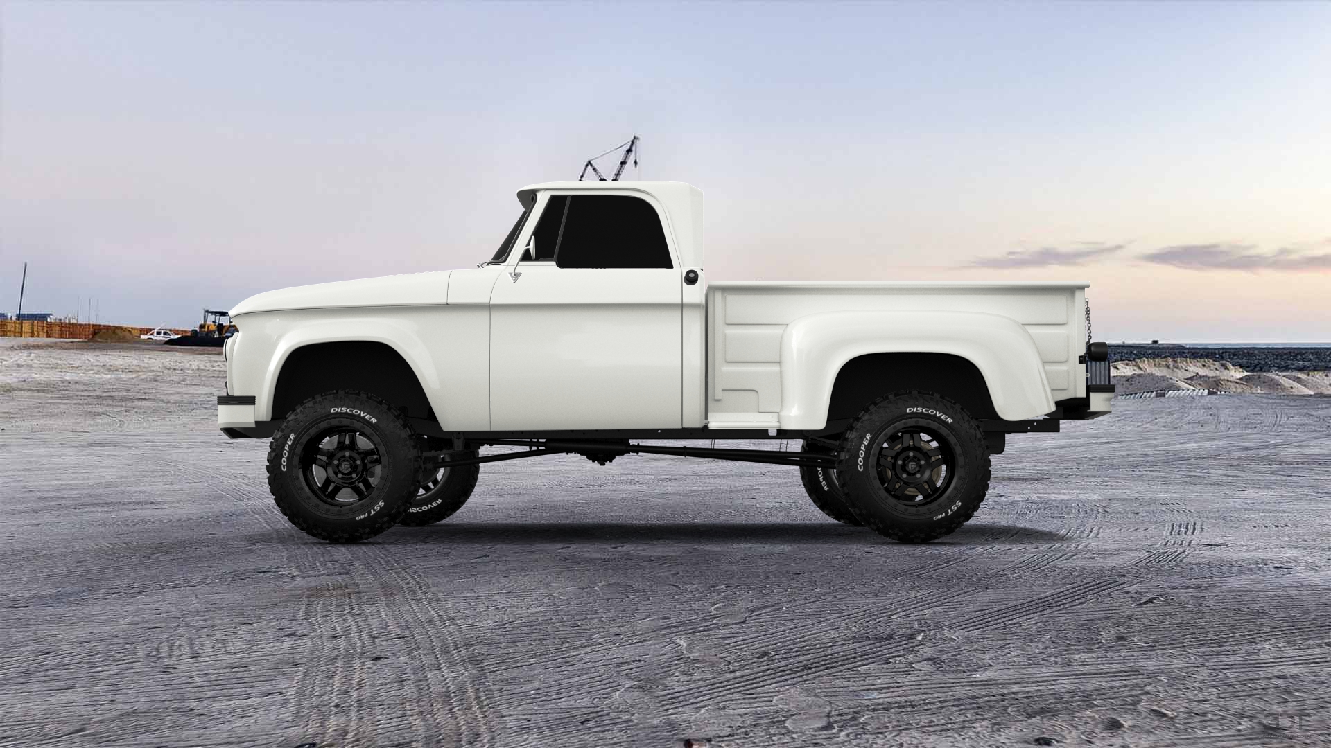 Dodge D-100 Stepside 2 Door pickup truck 1961 tuning