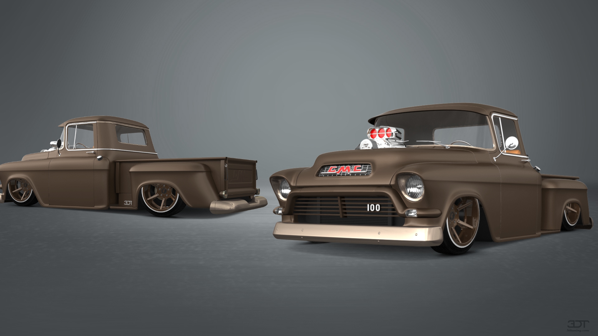 GMC 100 Stepside 2 Door pickup truck 1957 tuning
