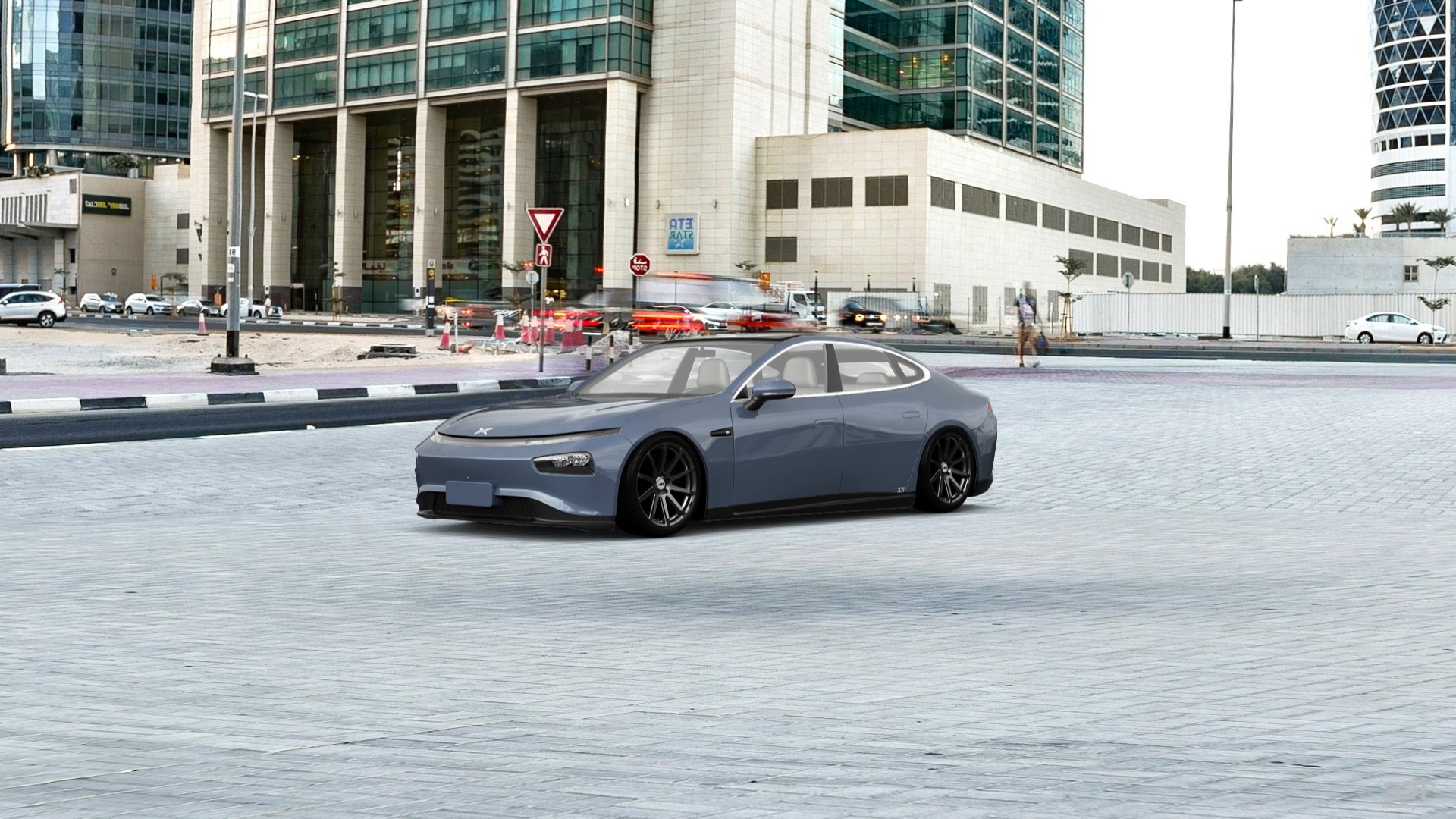 XPeng P7 4 door fastback saloon 2021 tuning