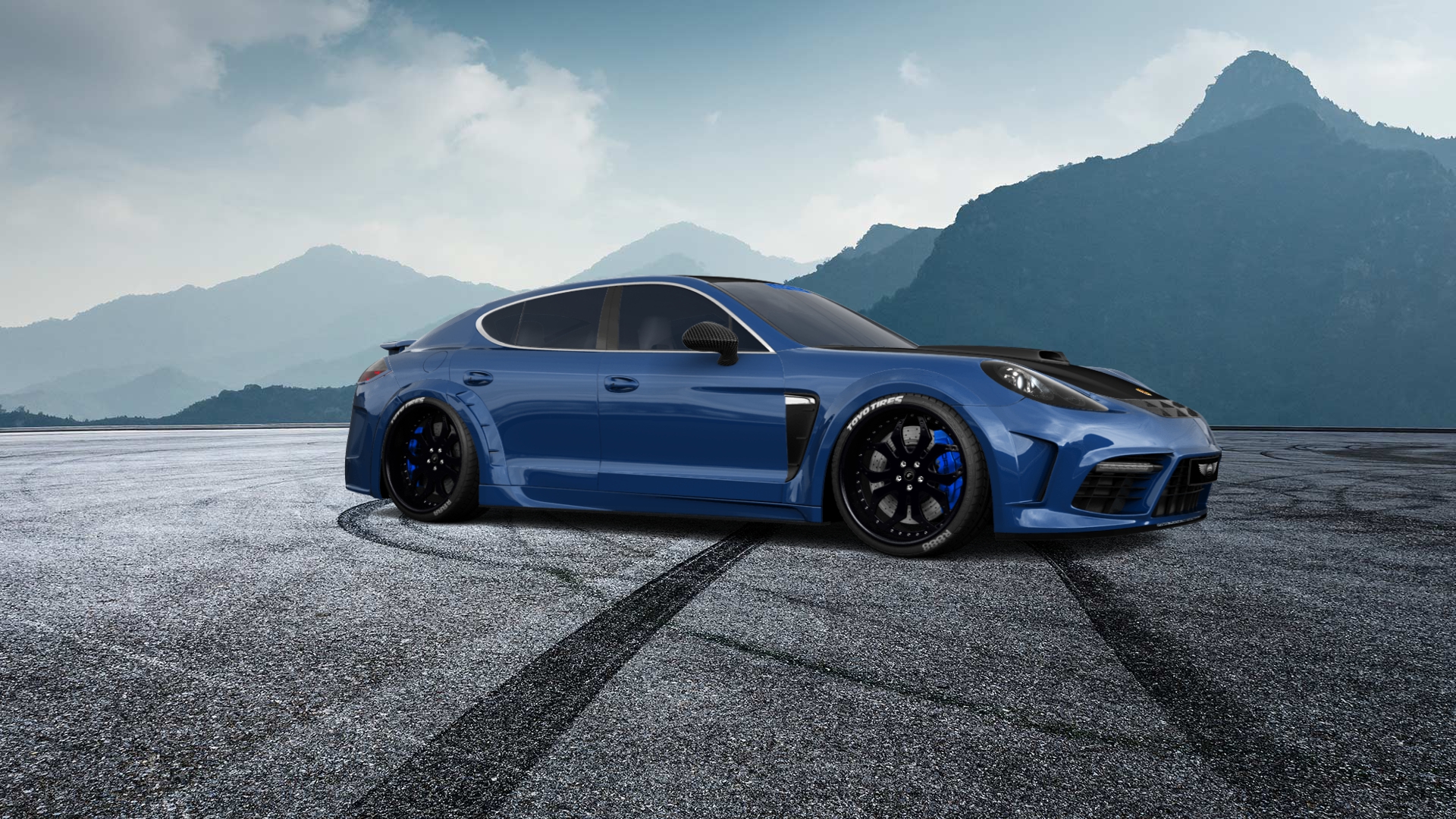 Porsche Panamera 4 door fastback saloon 2011