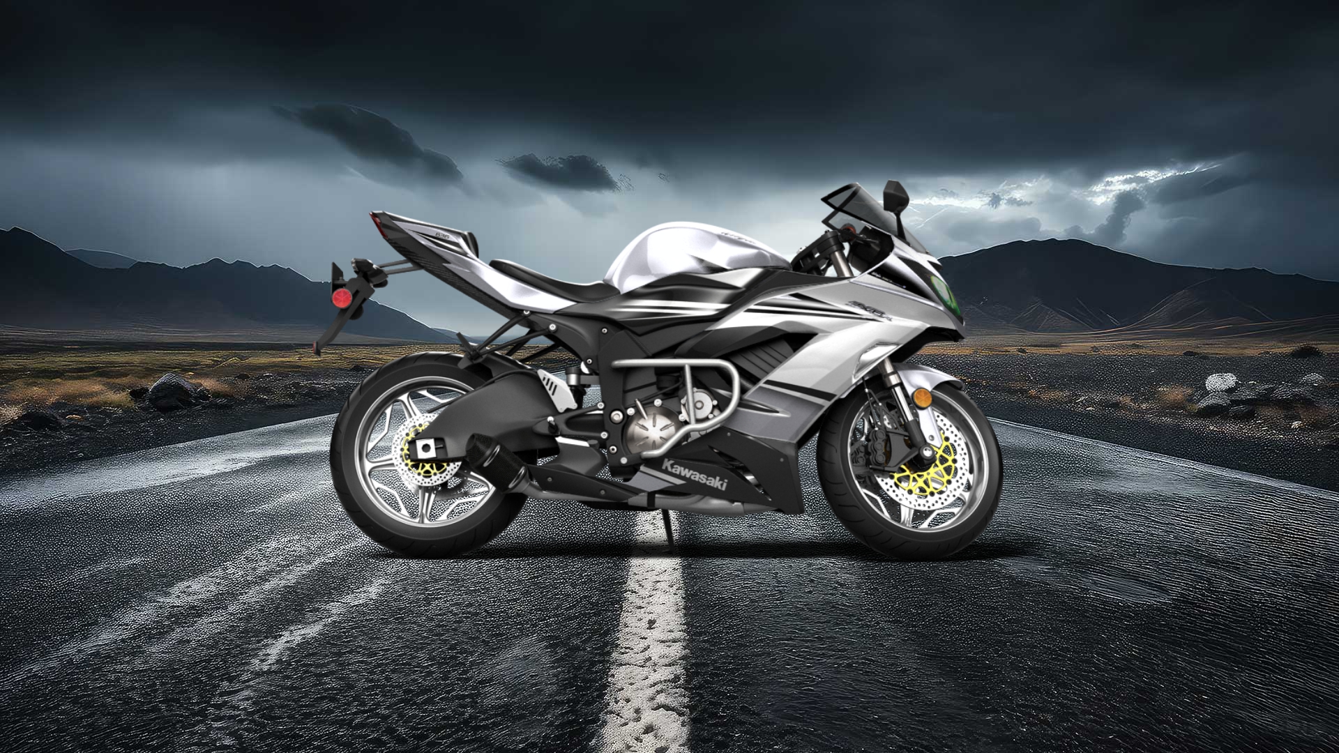 Kawasaki Ninja ZX 6R Sport Bike 2015 tuning