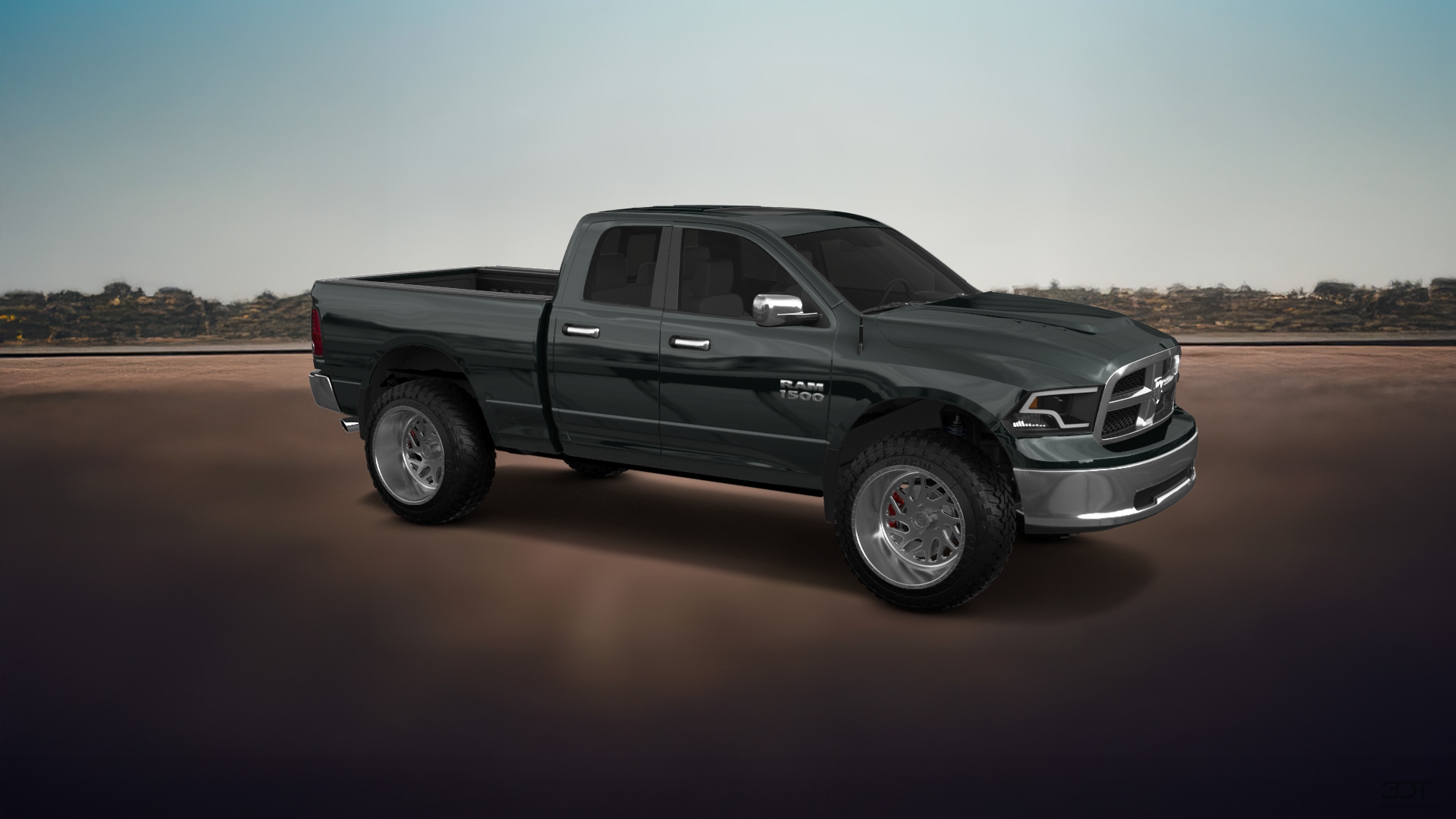 Dodge Ram 1500 6.4' box Extended Cab 4 Door pickup truck 2009 tuning