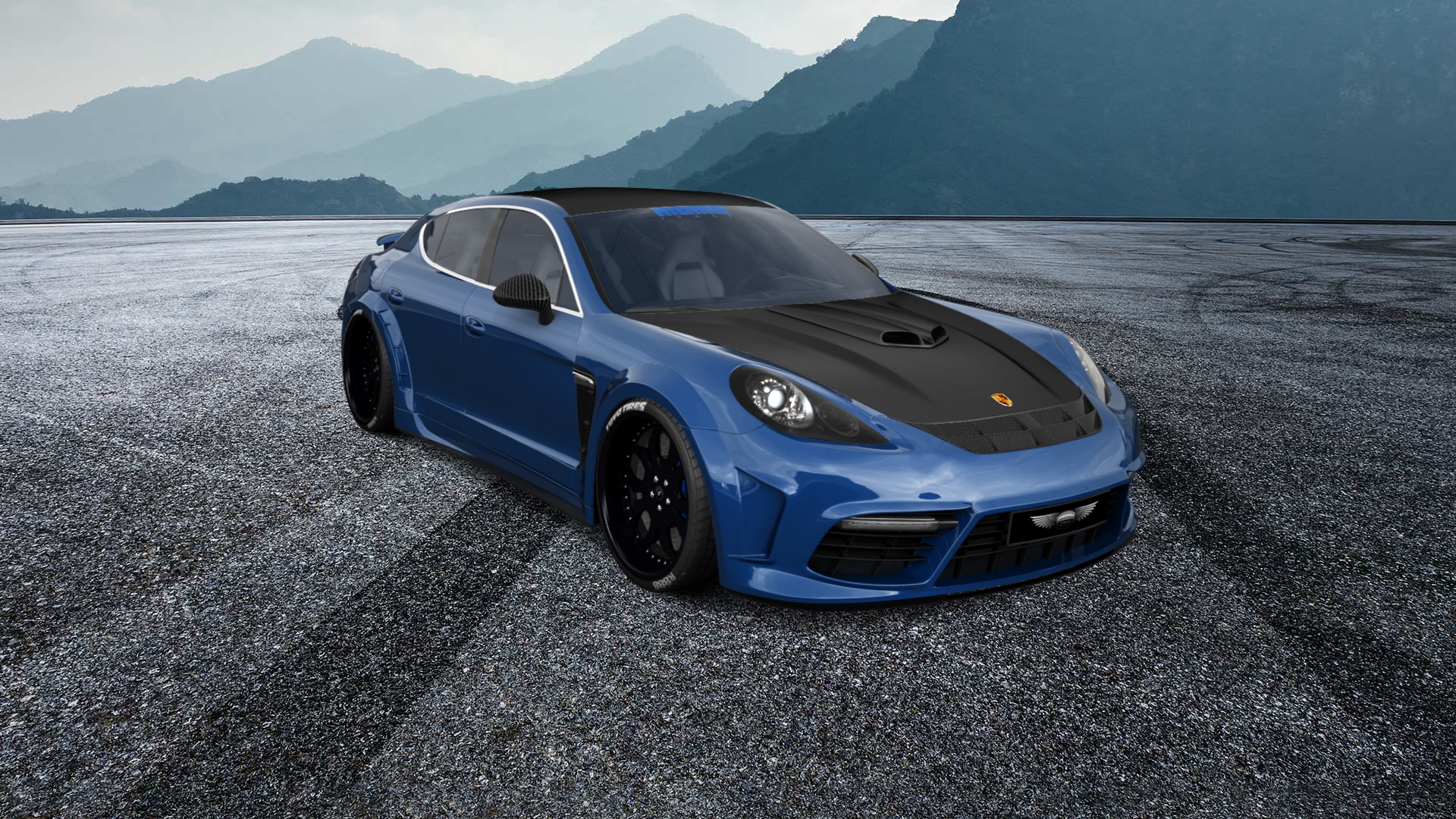 Porsche Panamera 4 door fastback saloon 2011