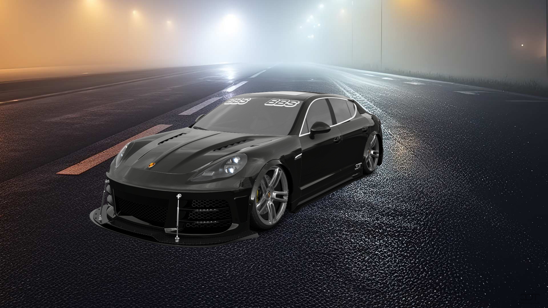 Porsche Panamera 4 door fastback saloon 2011