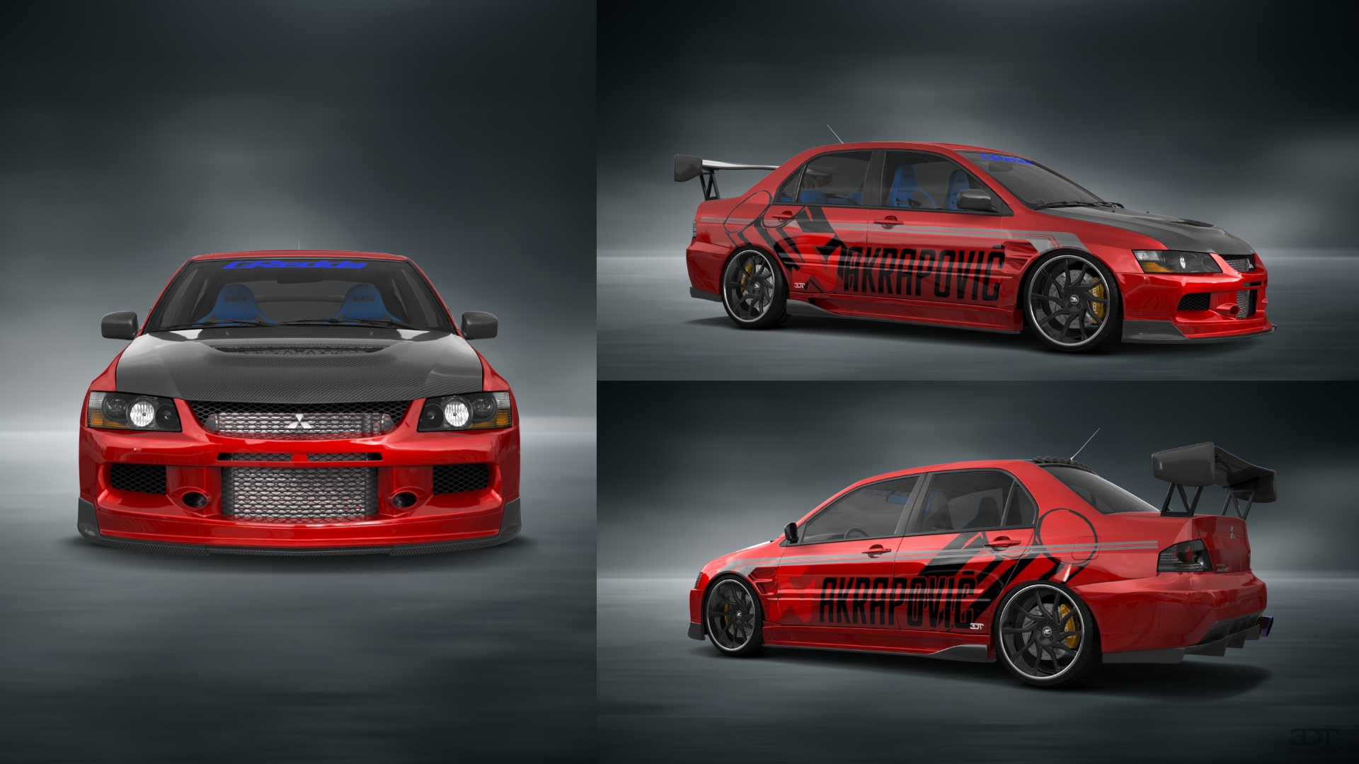 Mitsubishi Lancer Evo IX 4 Door Saloon 2005 tuning