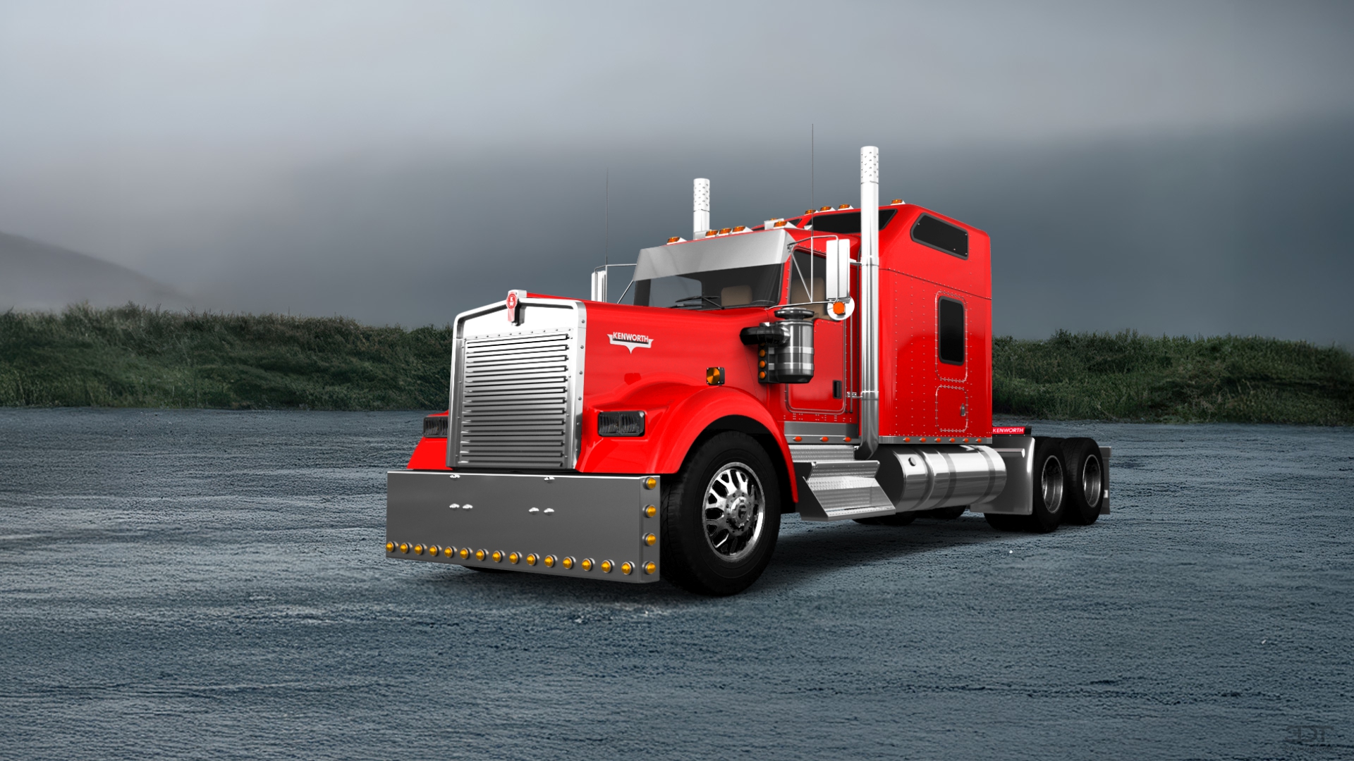 Kenworth W900 Sleeper Cab Truck 2015 tuning