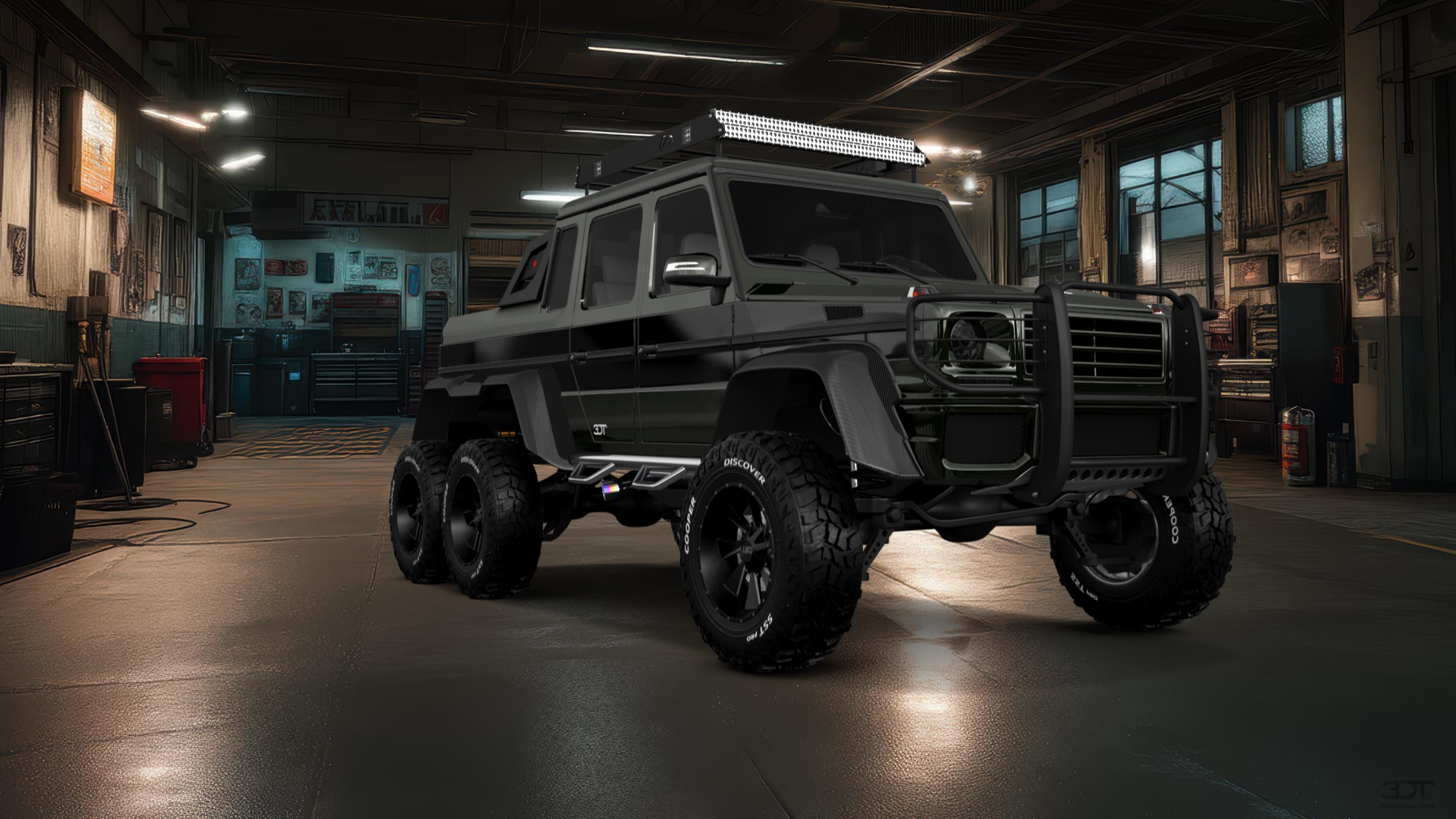 Mercedes G 63 AMG 6x6 4 Door pickup truck 2013 tuning