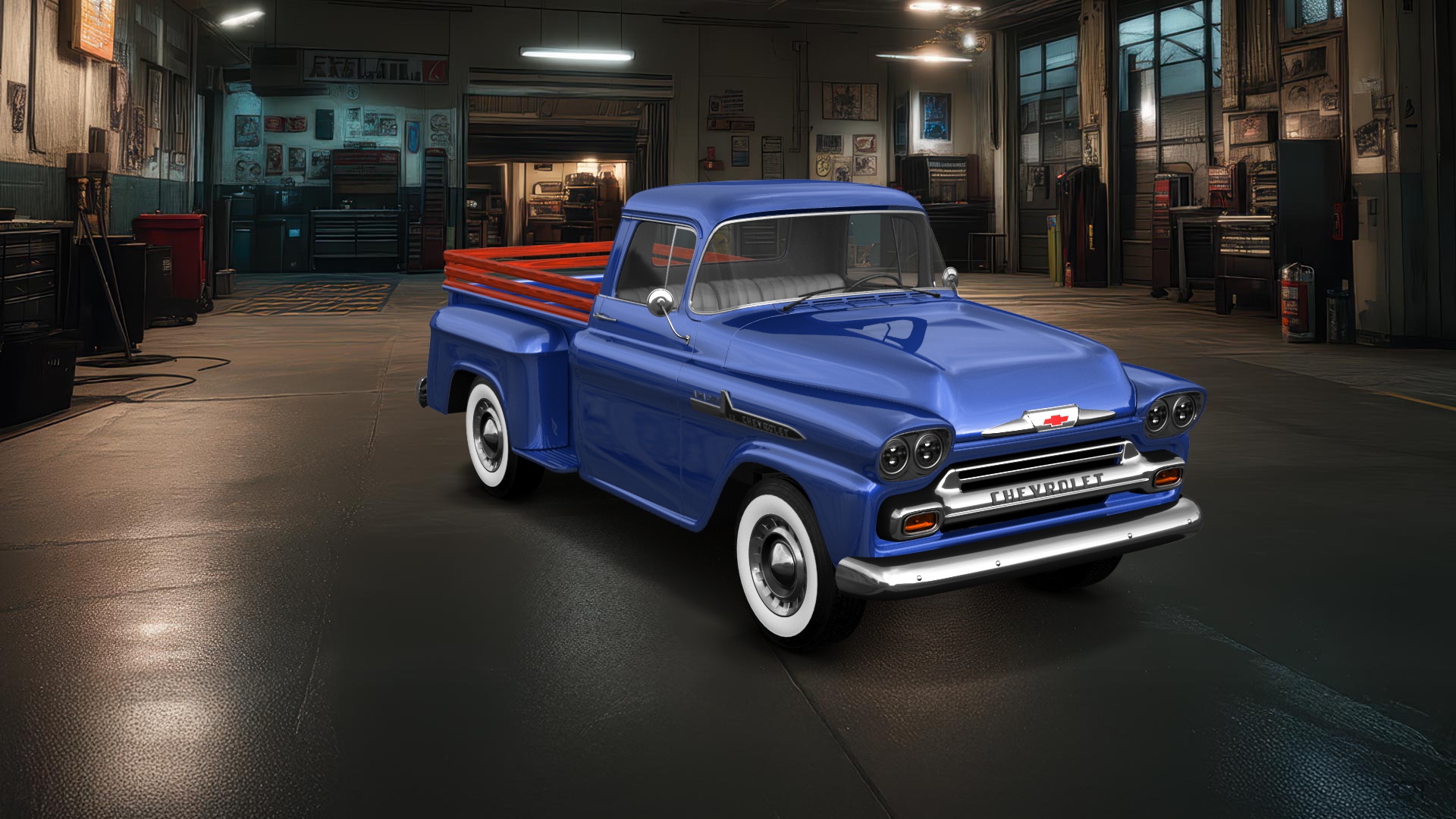 Chevrolet Apache Stepside 2 Door pickup truck 1959 tuning
