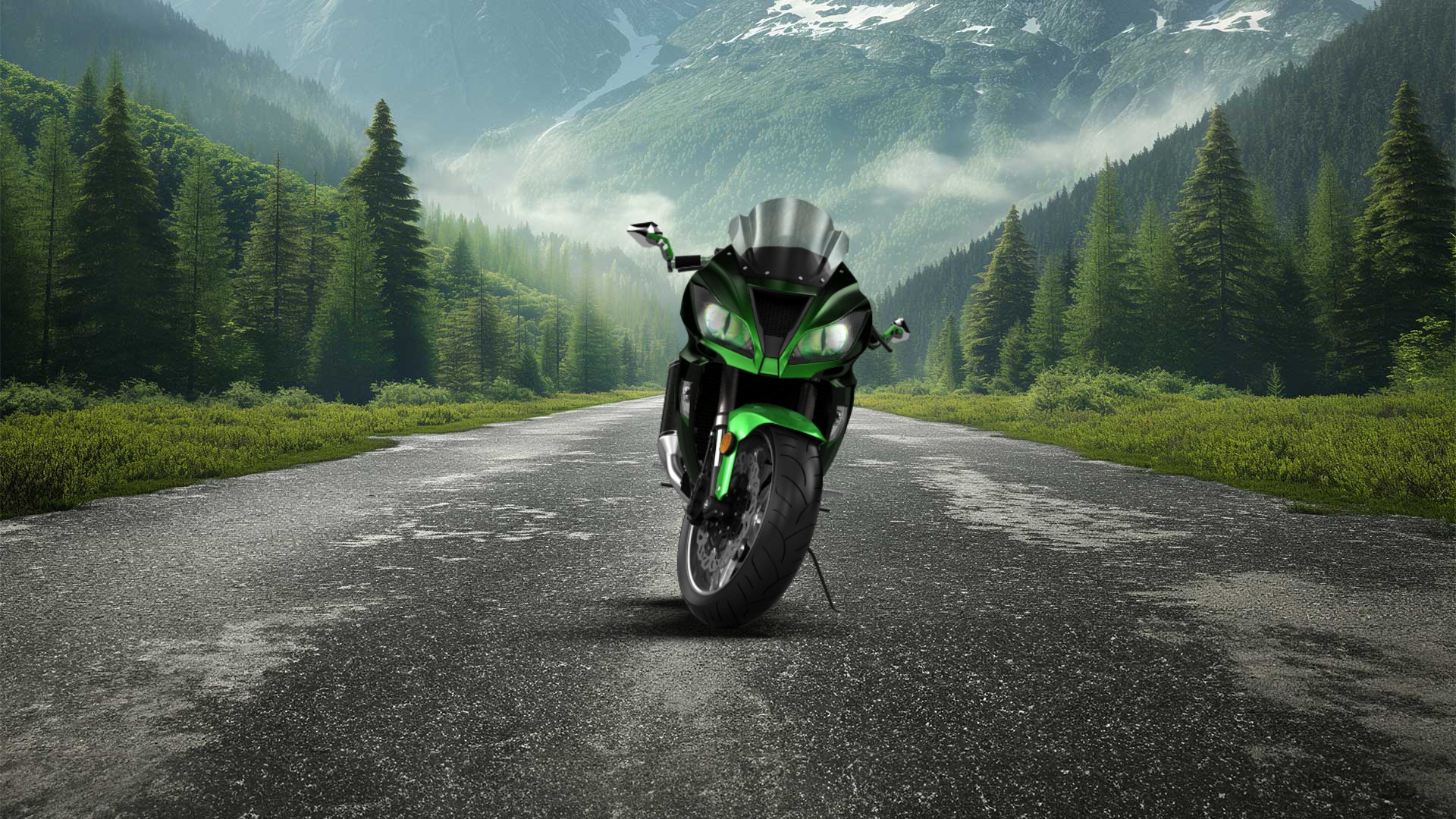 Kawasaki Ninja ZX 6R Sport Bike 2015 tuning