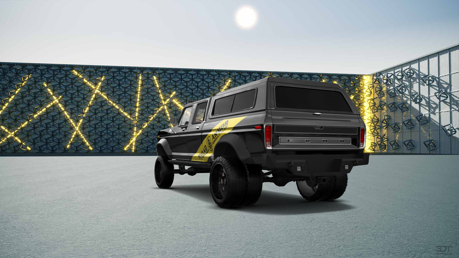 Ford F-350 Dually 4 Door pickup truck 1973 tuning