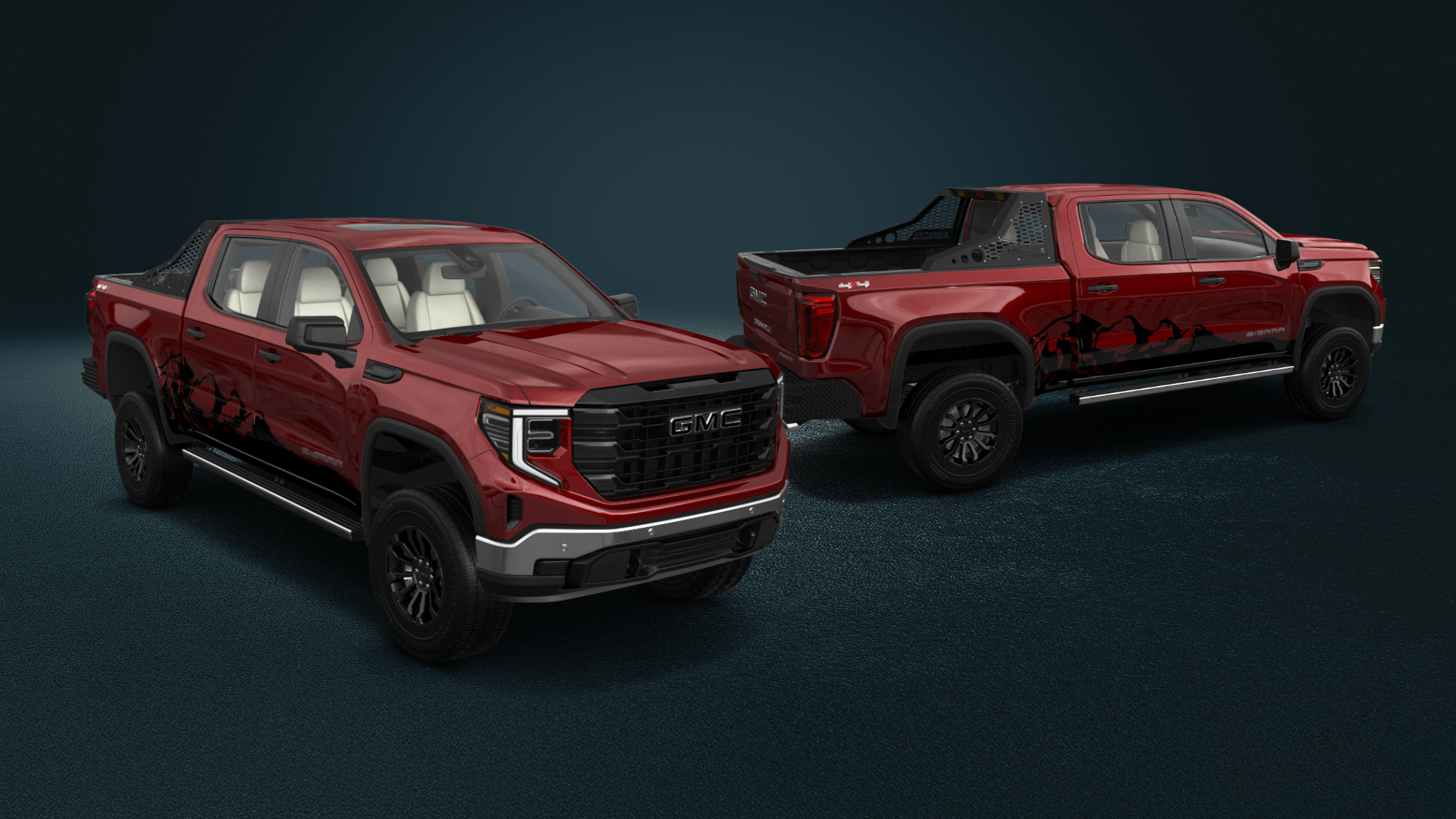 GMC Sierra 1500 Crew Cab 5.8 ft box 4 Door pickup truck 2023 tuning