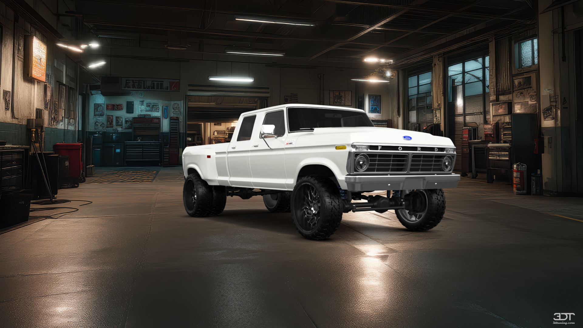 Ford F-350 Dually 4 Door pickup truck 1973 tuning