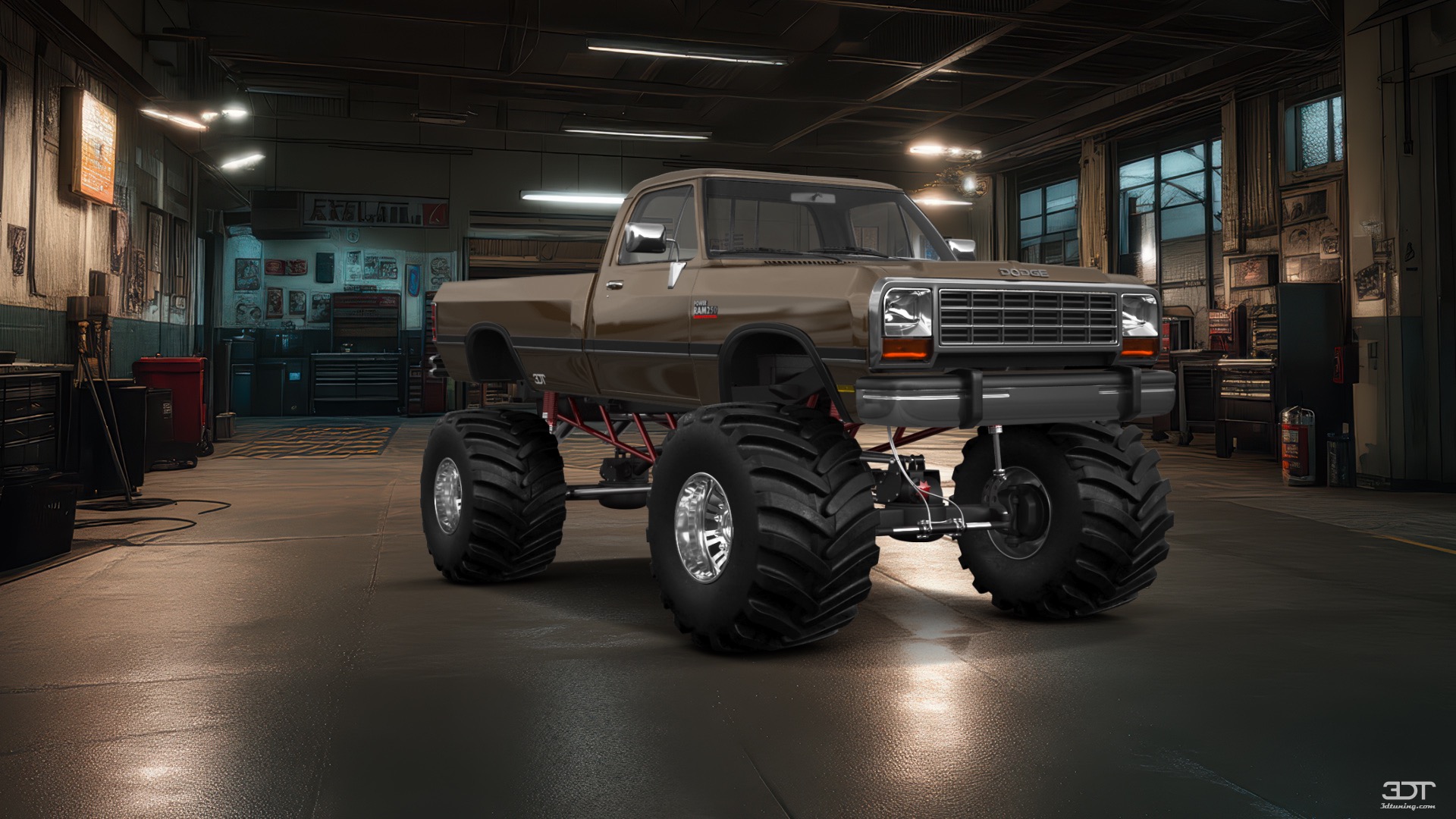 Tuning Dodge Ram 2 Door pickup truck 1991