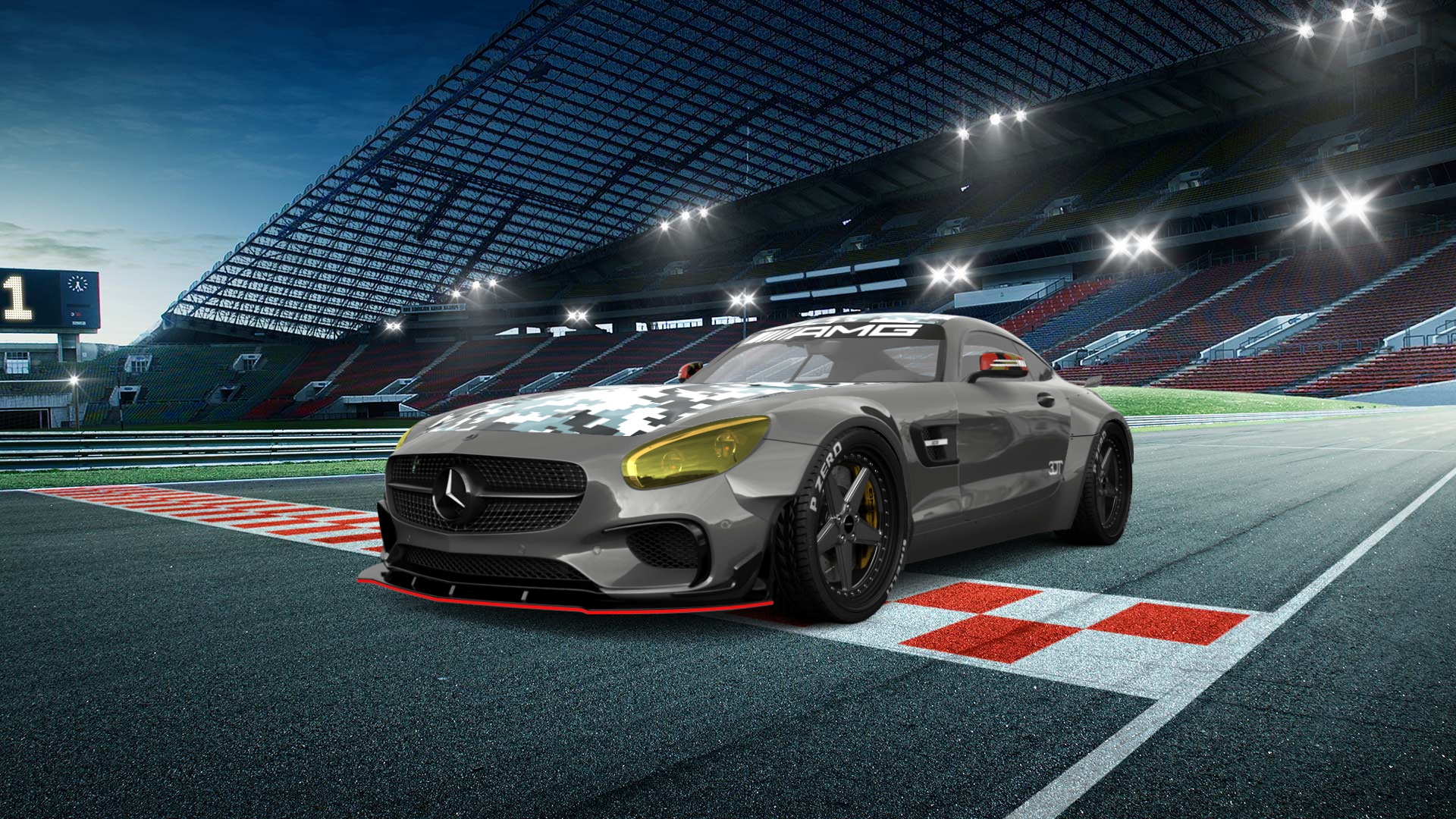 Mercedes AMG GT 2 door fastback coupe 2016 tuning