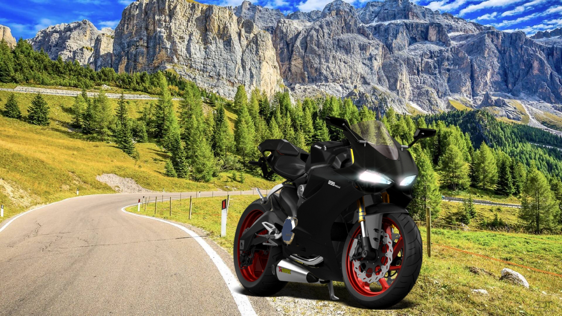 Ducati 899 Panigale Sport Bike 2015 tuning
