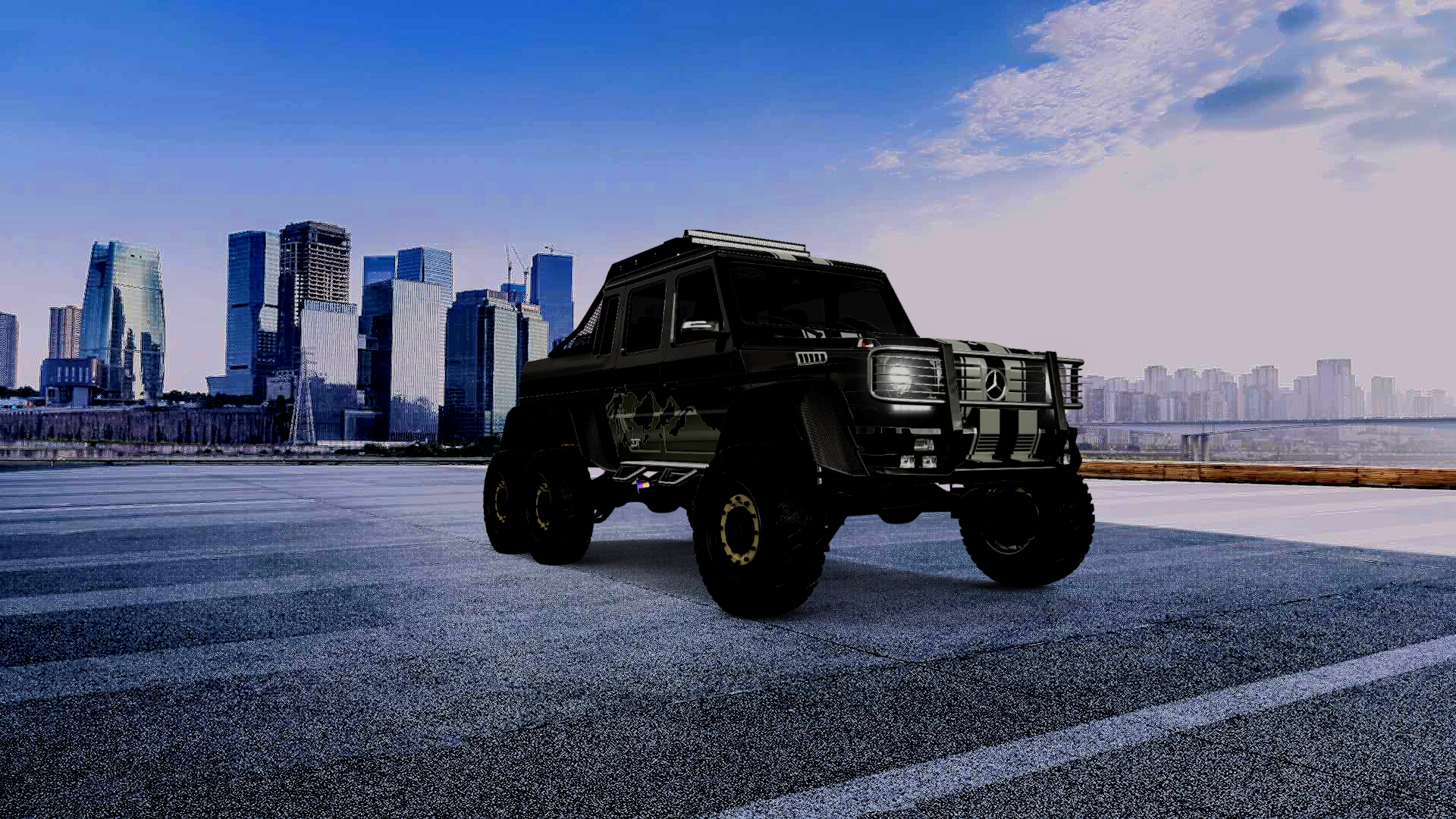 Mercedes G 63 AMG 6x6 4 Door pickup truck 2013 tuning