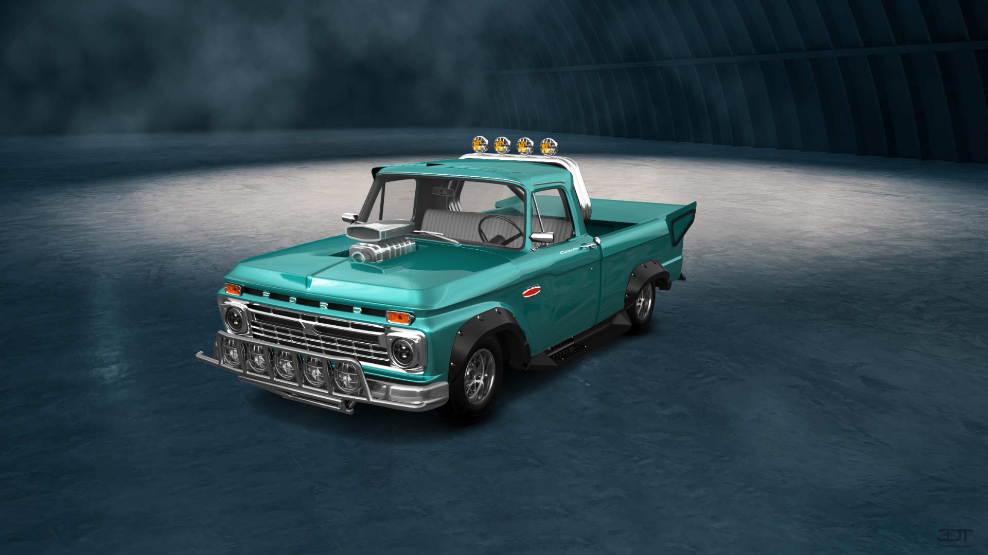 Ford F-100 Custom Cab Challenge 2 Door pickup truck 3966