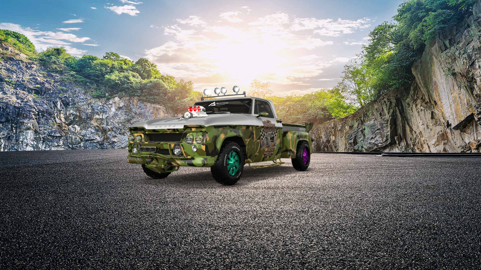 Dodge D-100 Stepside 2 Door pickup truck 1961