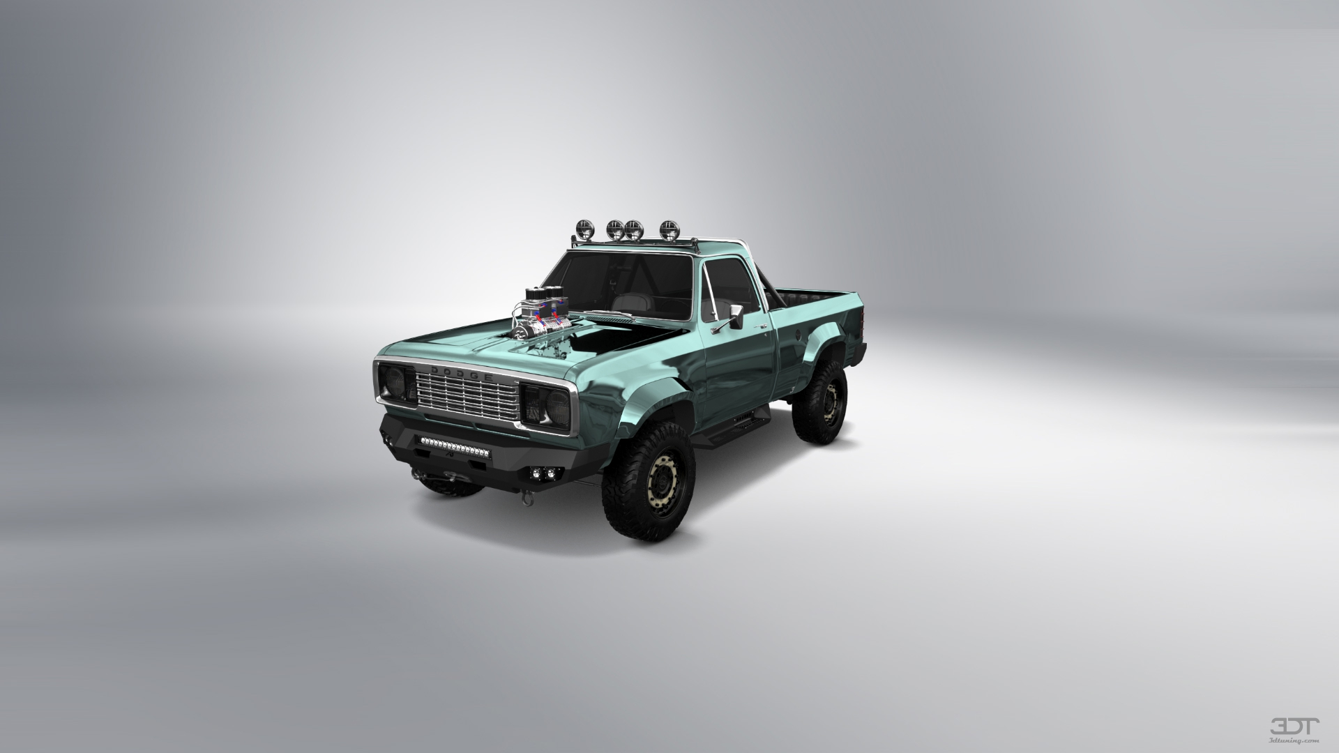 Dodge Power Wagon W200 2 Door pickup truck 1977 tuning