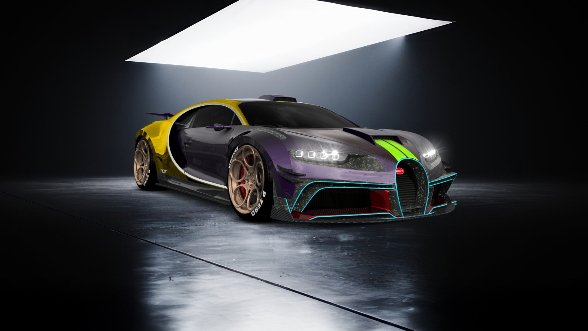 Bugatti Chiron 2 Door Coupe 2016 tuning
