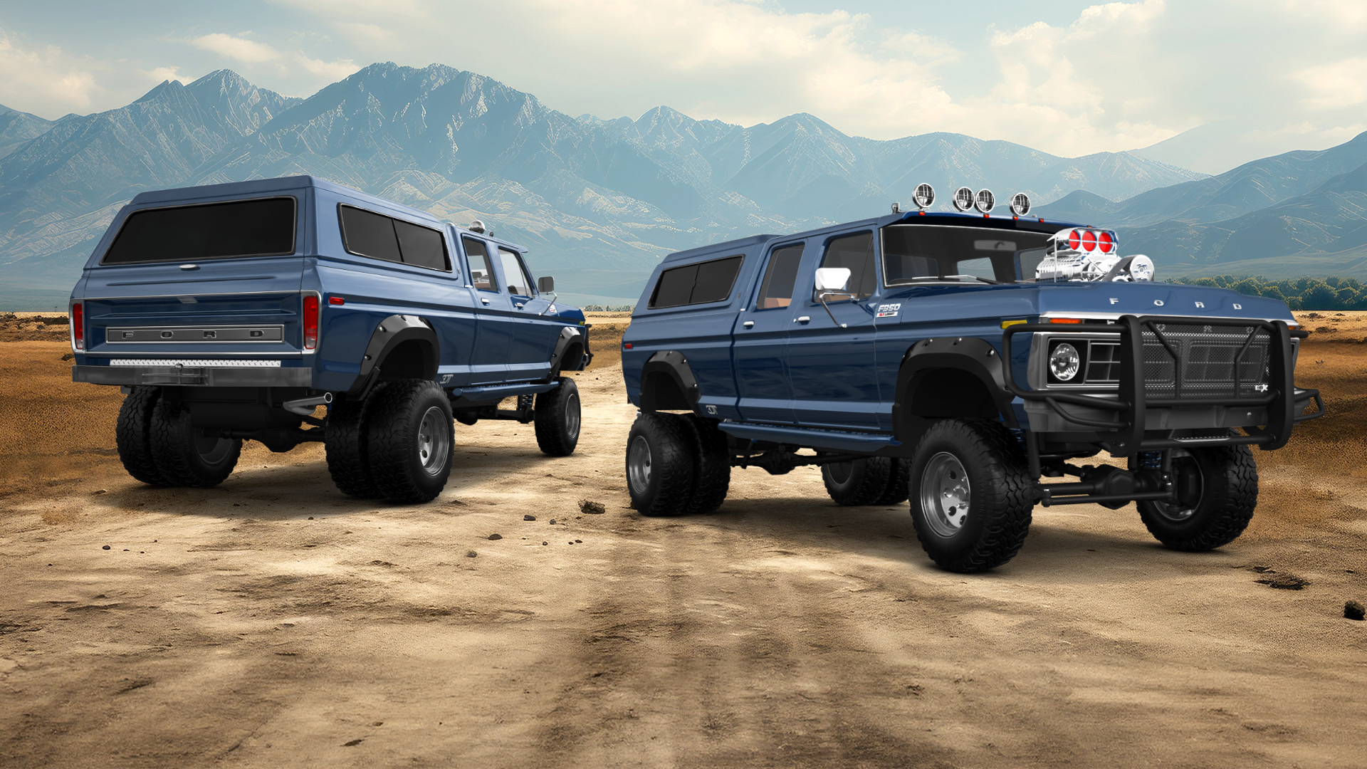 Ford F-350 Dually 4 Door pickup truck 1973