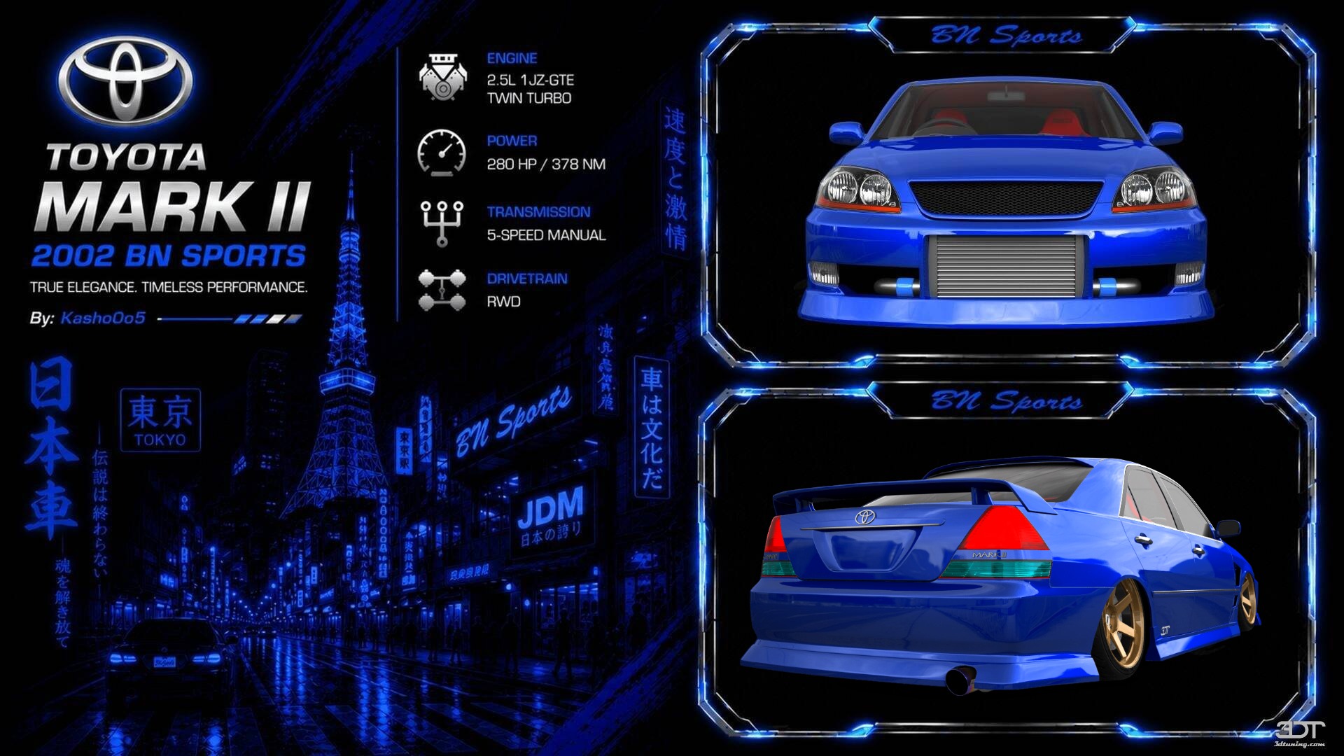 Toyota Mark II 4 Door Saloon 2002 Images