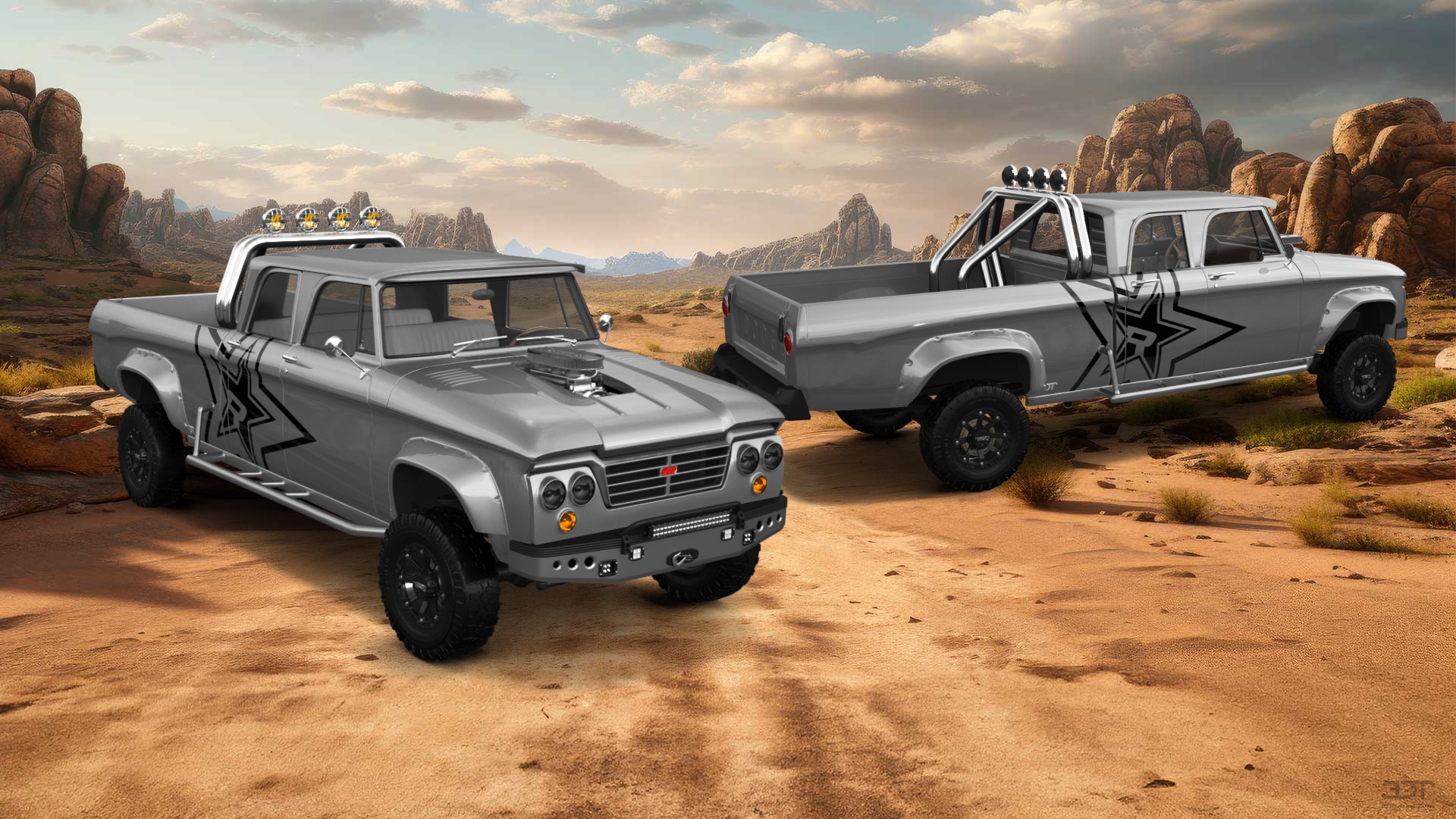 Dodge Power Wagon 4 Door pickup truck 1964 tuning