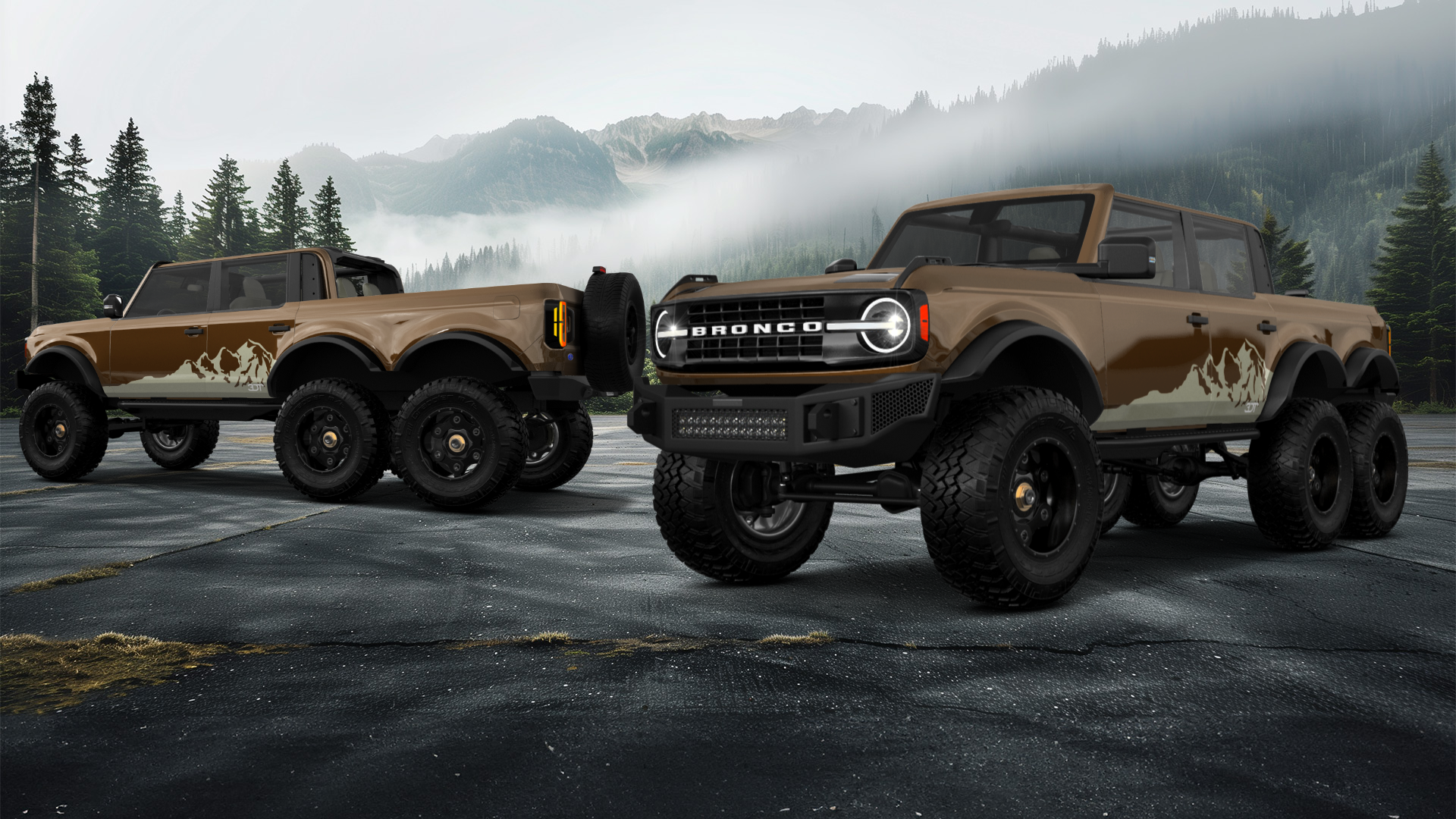 Ford Bronco 6X6 4 Door pickup truck 2021 이미지