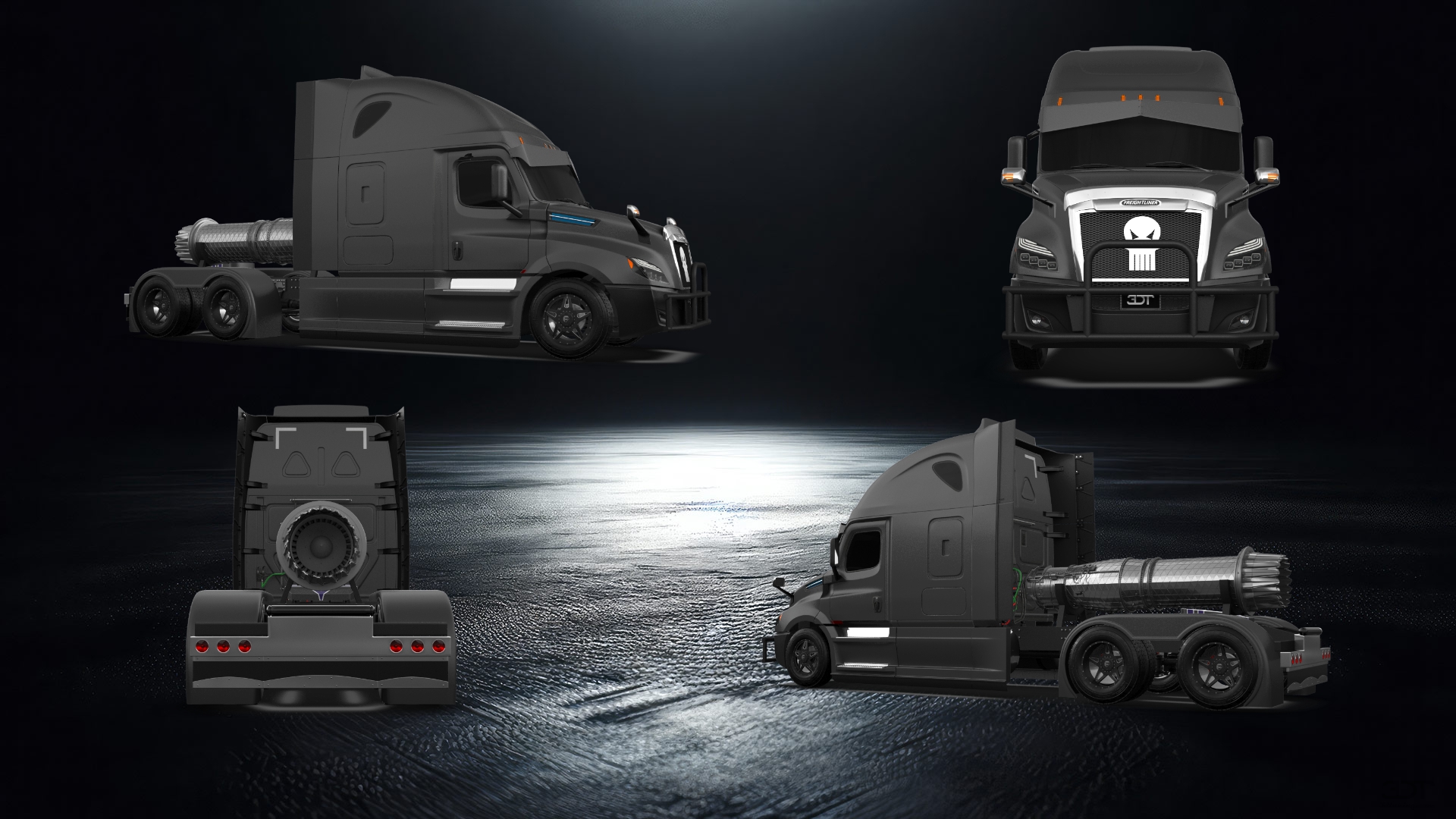 Freightliner Cascadia Sleeper Cab Truck 2018 tuning