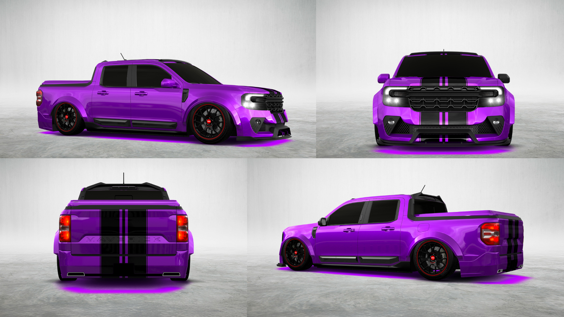Ford Maverick 4 Door pickup truck 2022 tuning