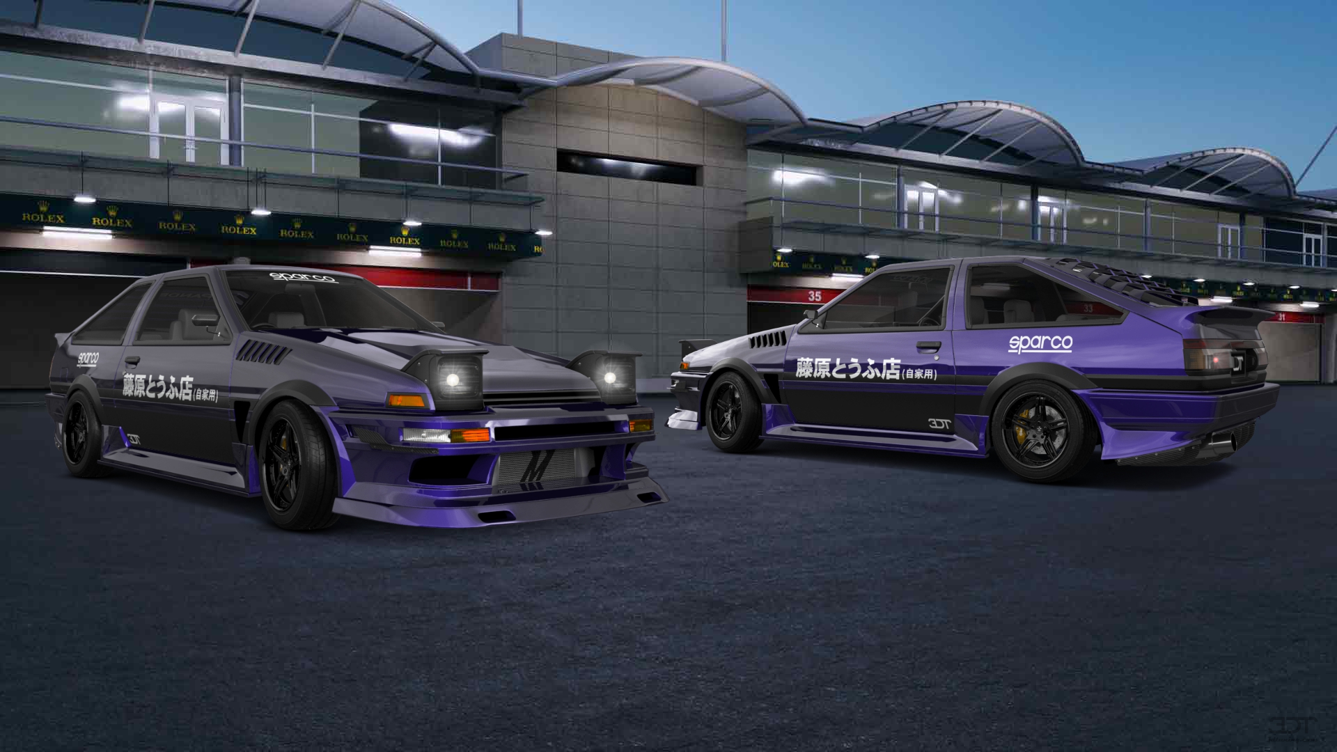 Toyota AE86 3 Door Hatchback 1985 tuning