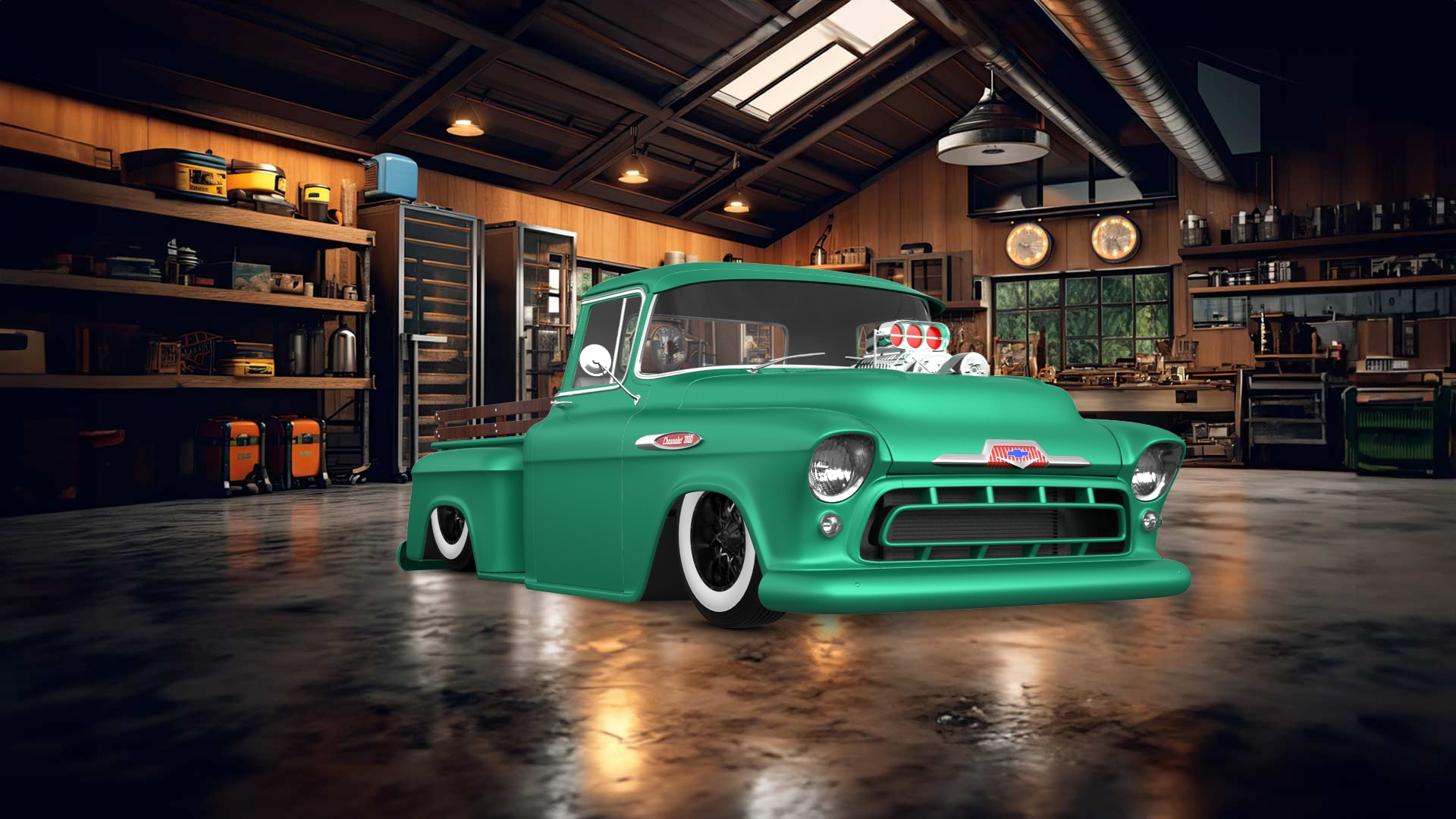 Chevrolet 3100 2 Door pickup truck 1955 tuning