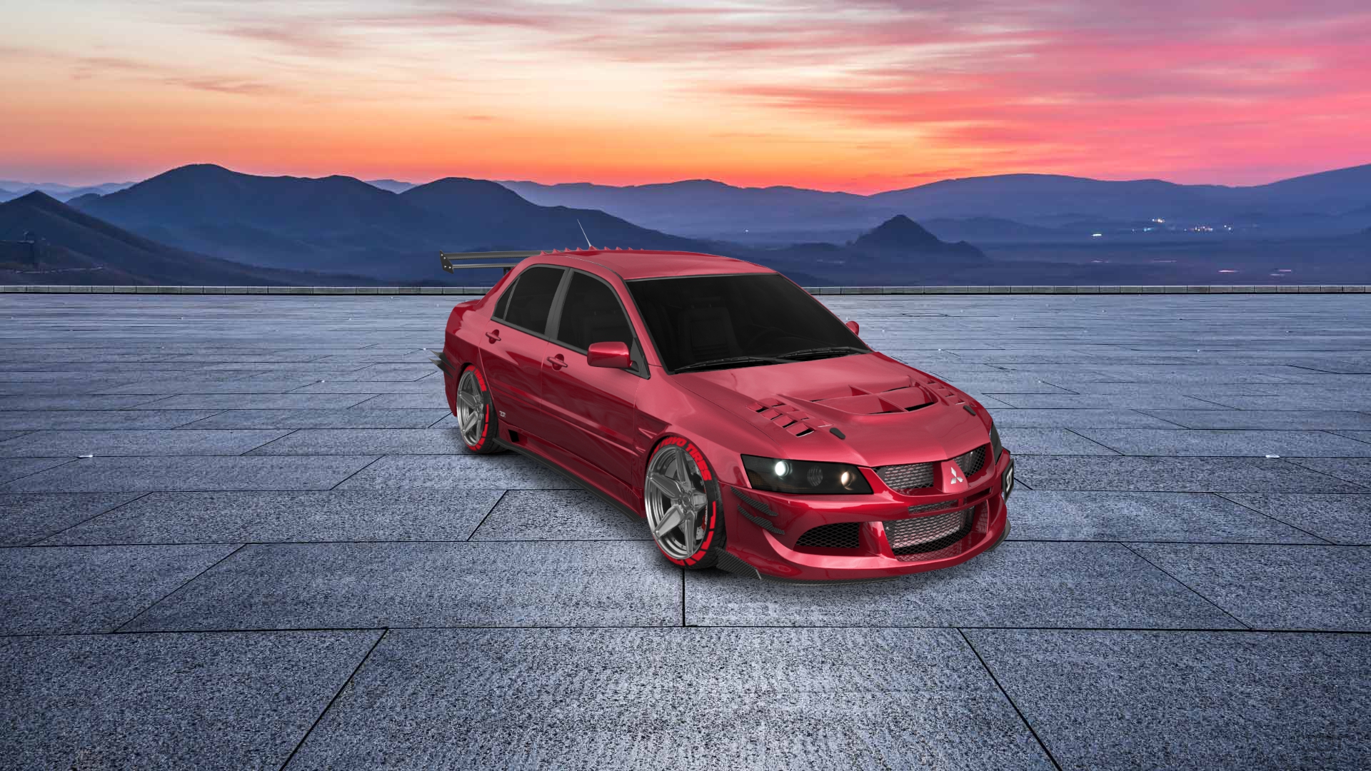 Mitsubishi Lancer Evo IX 4 Door Saloon 2005 tuning
