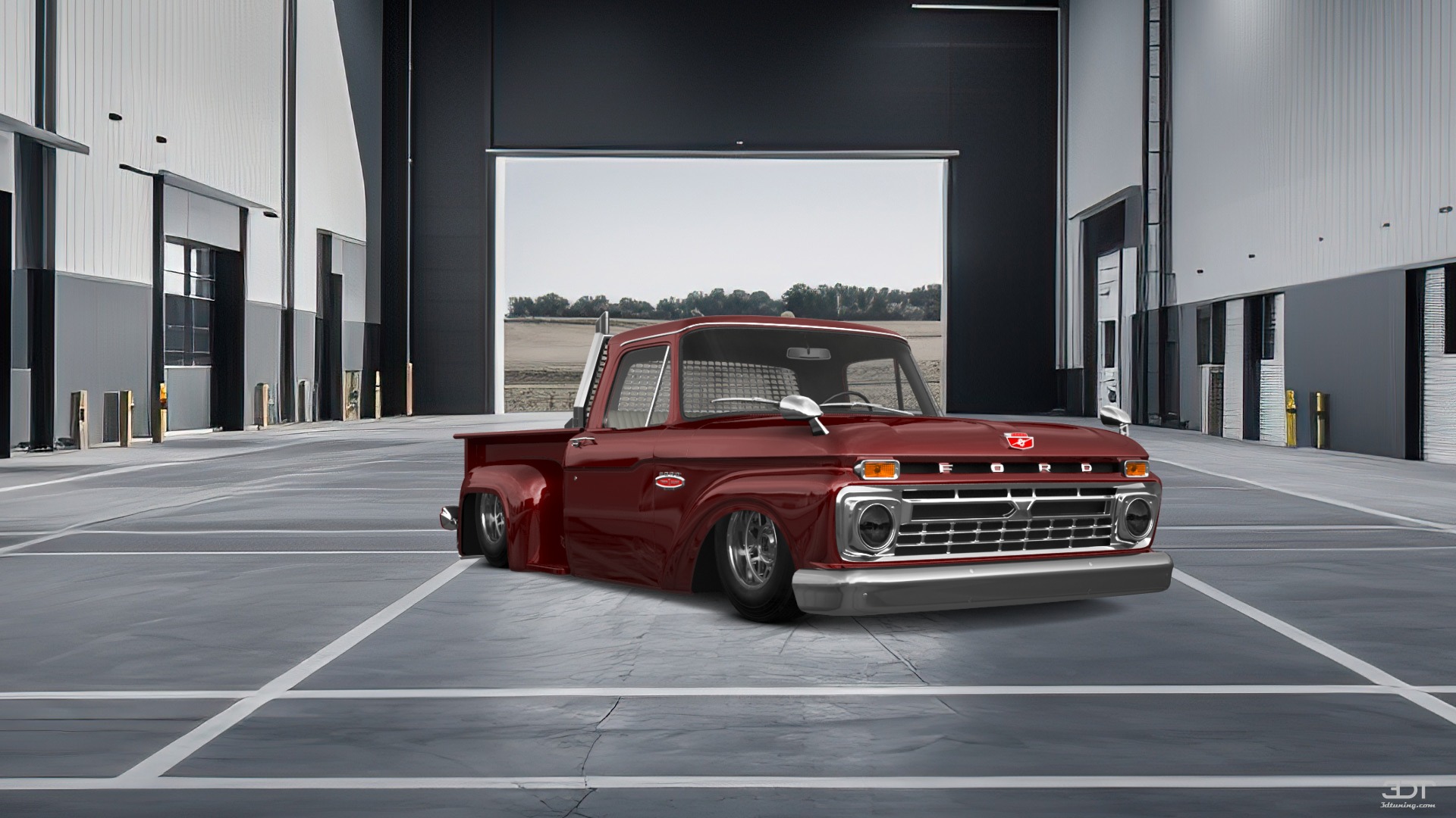 Ford F-100 Flareside 2 Door pickup truck 1961 tuning