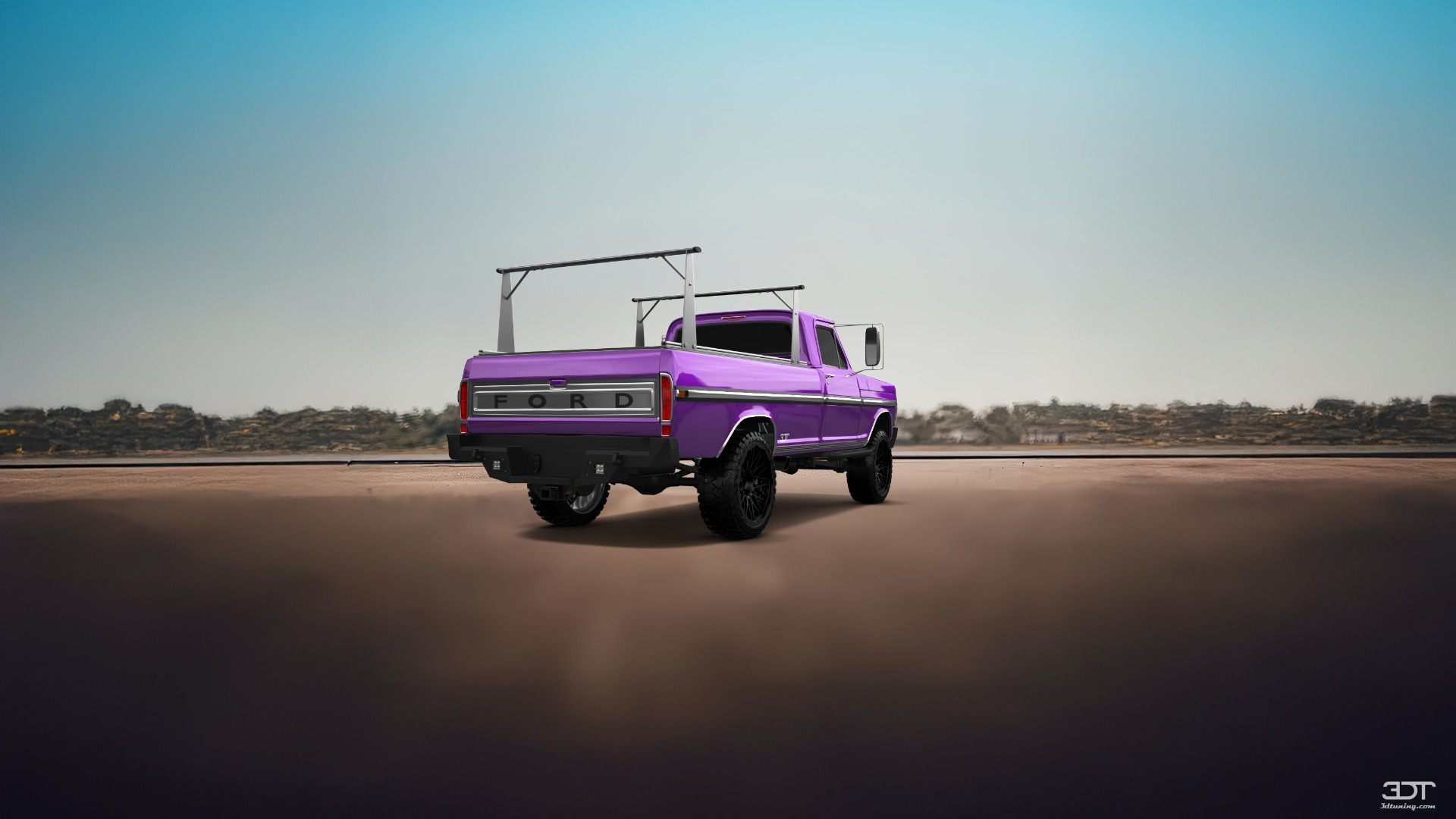 Tuning Ford F-250 2 Door pickup truck 1971