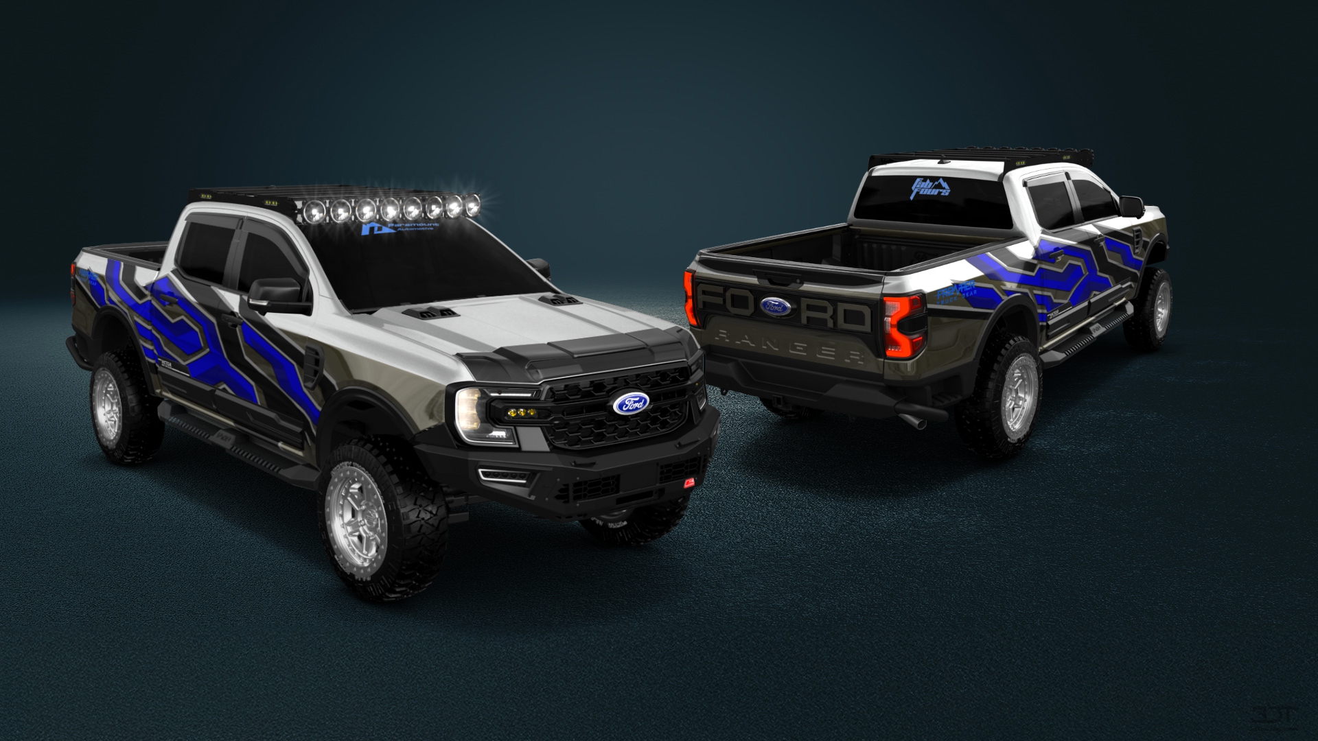 Ford Ranger 4 Door pickup truck 2022 tuning