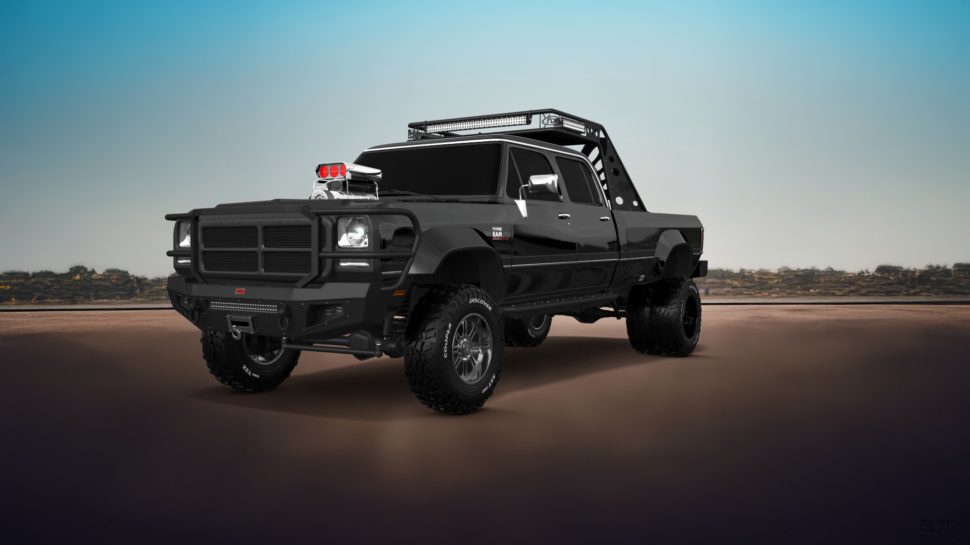 Dodge Ram 350 4 Door pickup truck 1991 tuning