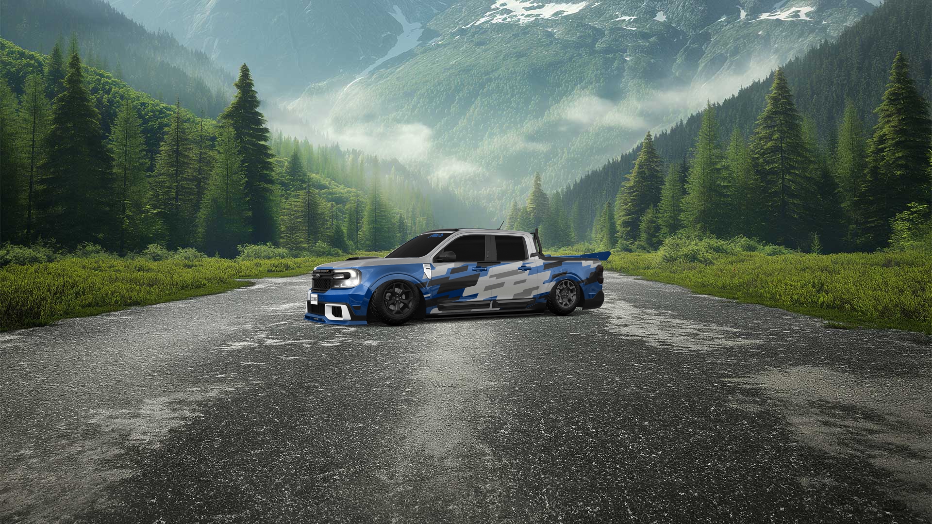 Ford Maverick 4 Door pickup truck 2022 tuning