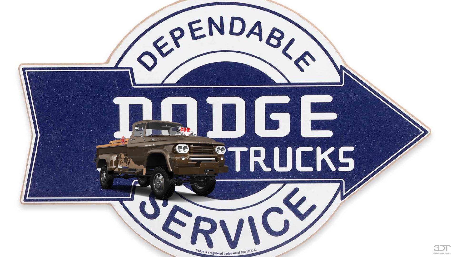 Dodge Power Wagon W300 2 Door pickup truck 1958 tuning