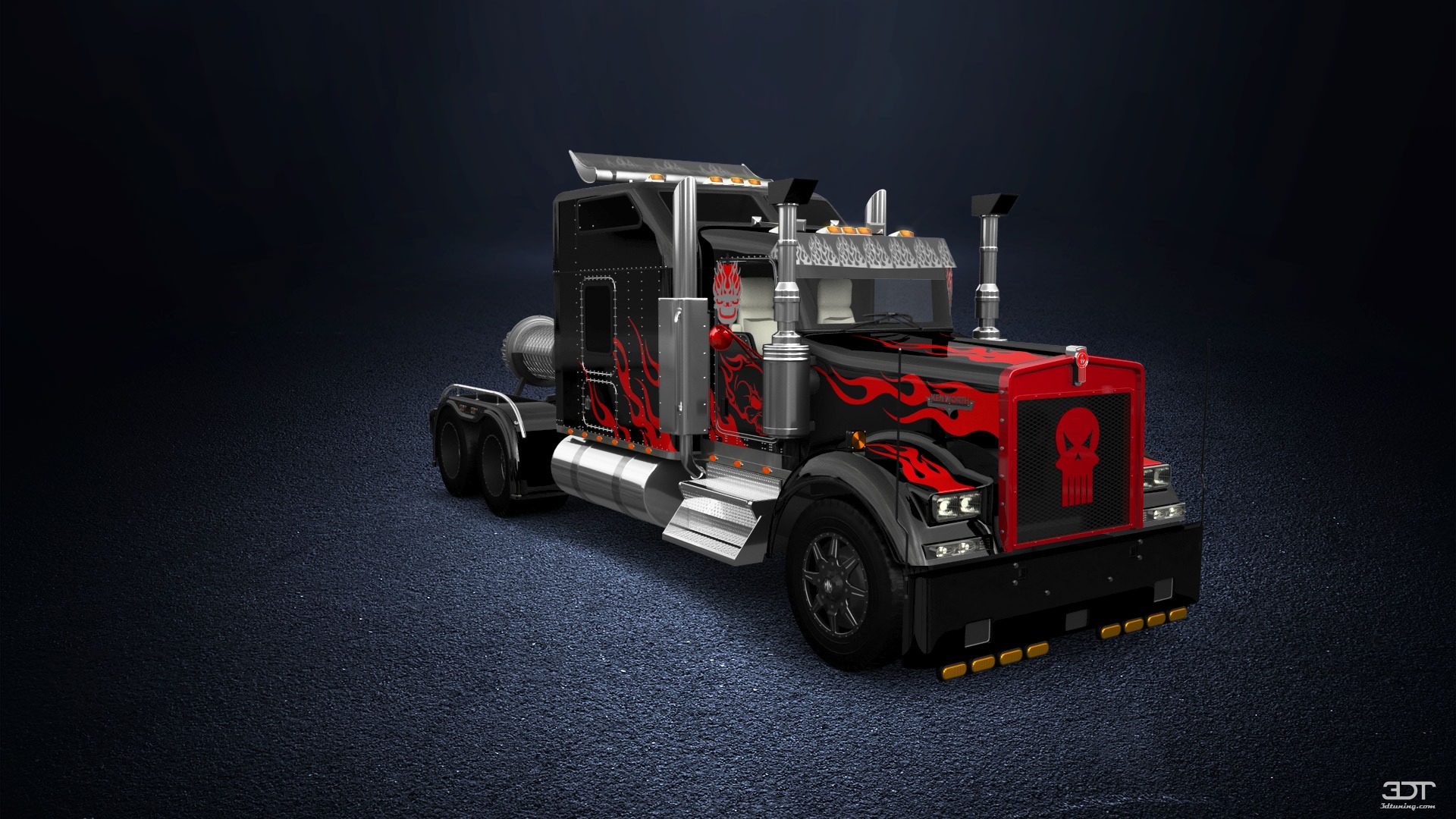 Kenworth W900 Sleeper Cab Truck 2015 tuning