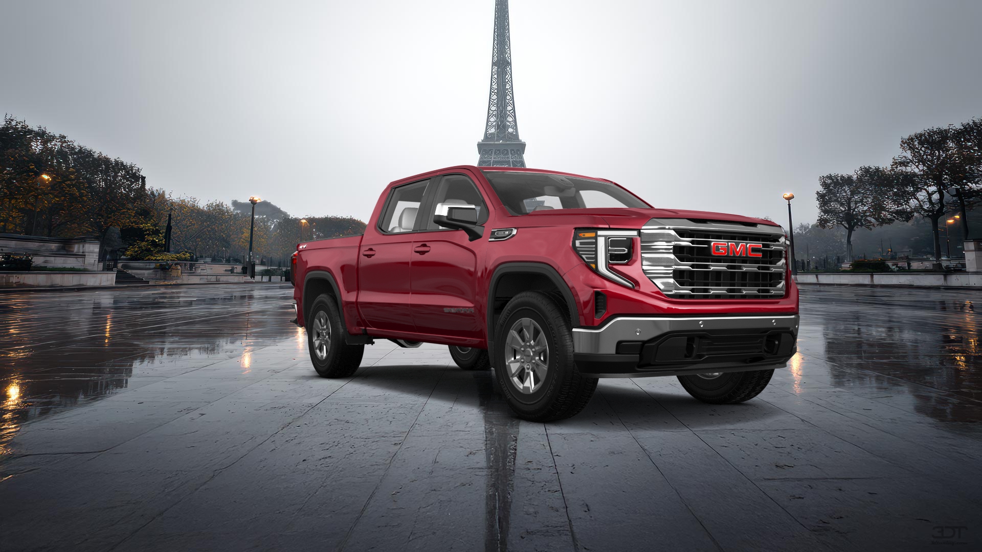 GMC Sierra 1500 Crew Cab 5.8 ft box 4 Door pickup truck 2023 tuning
