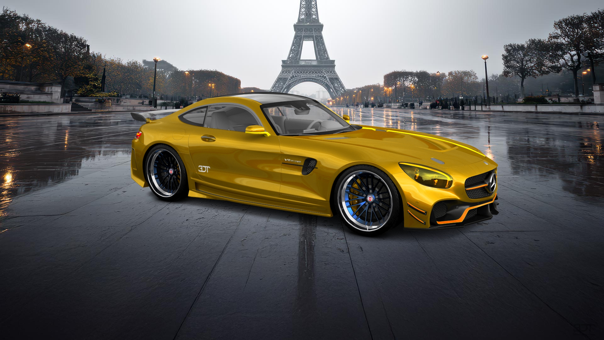Mercedes AMG GT 2 door fastback coupe 2015 tuning
