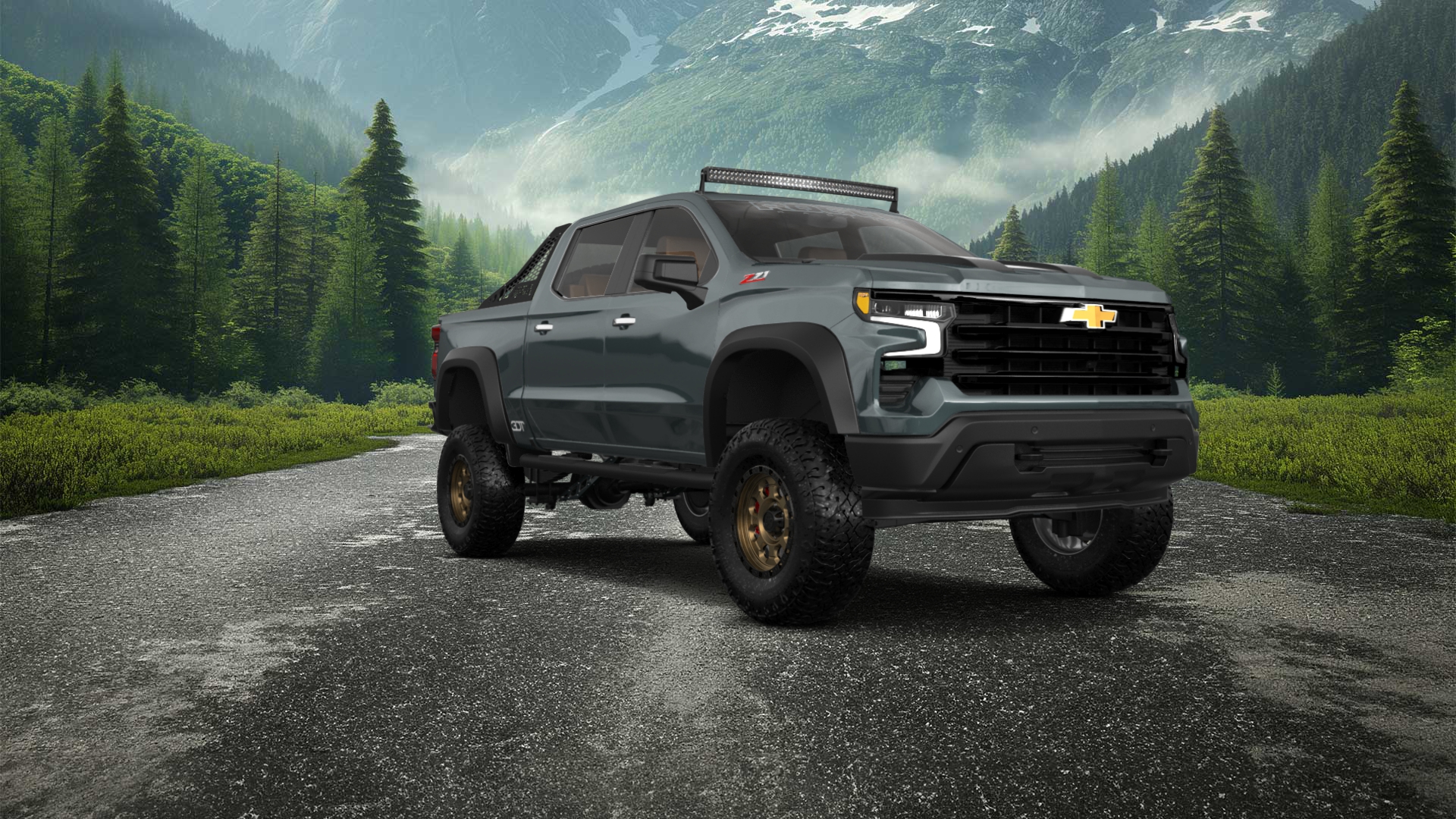 Chevrolet Silverado 1500 Crew Cab 5.8 ft box 4 Door pickup truck 2023 tuning