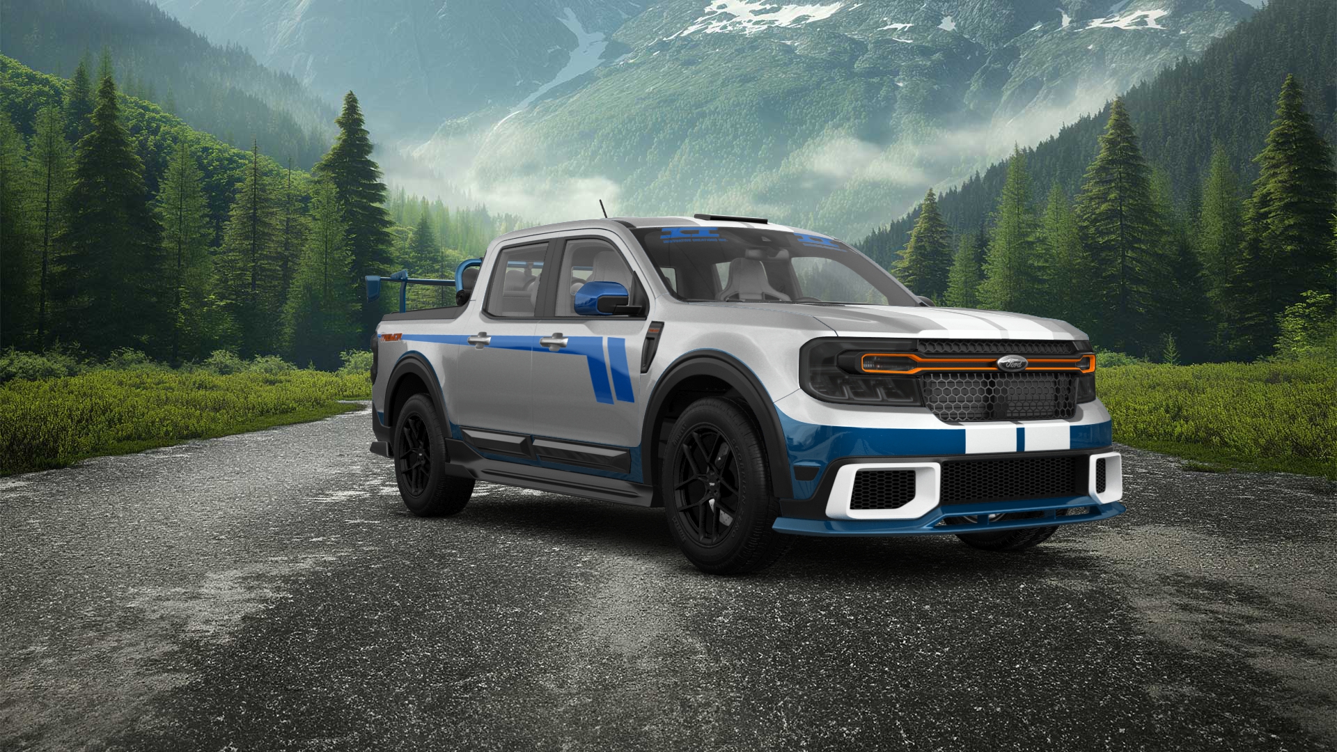 Ford Maverick 4 Door pickup truck 2022 tuning