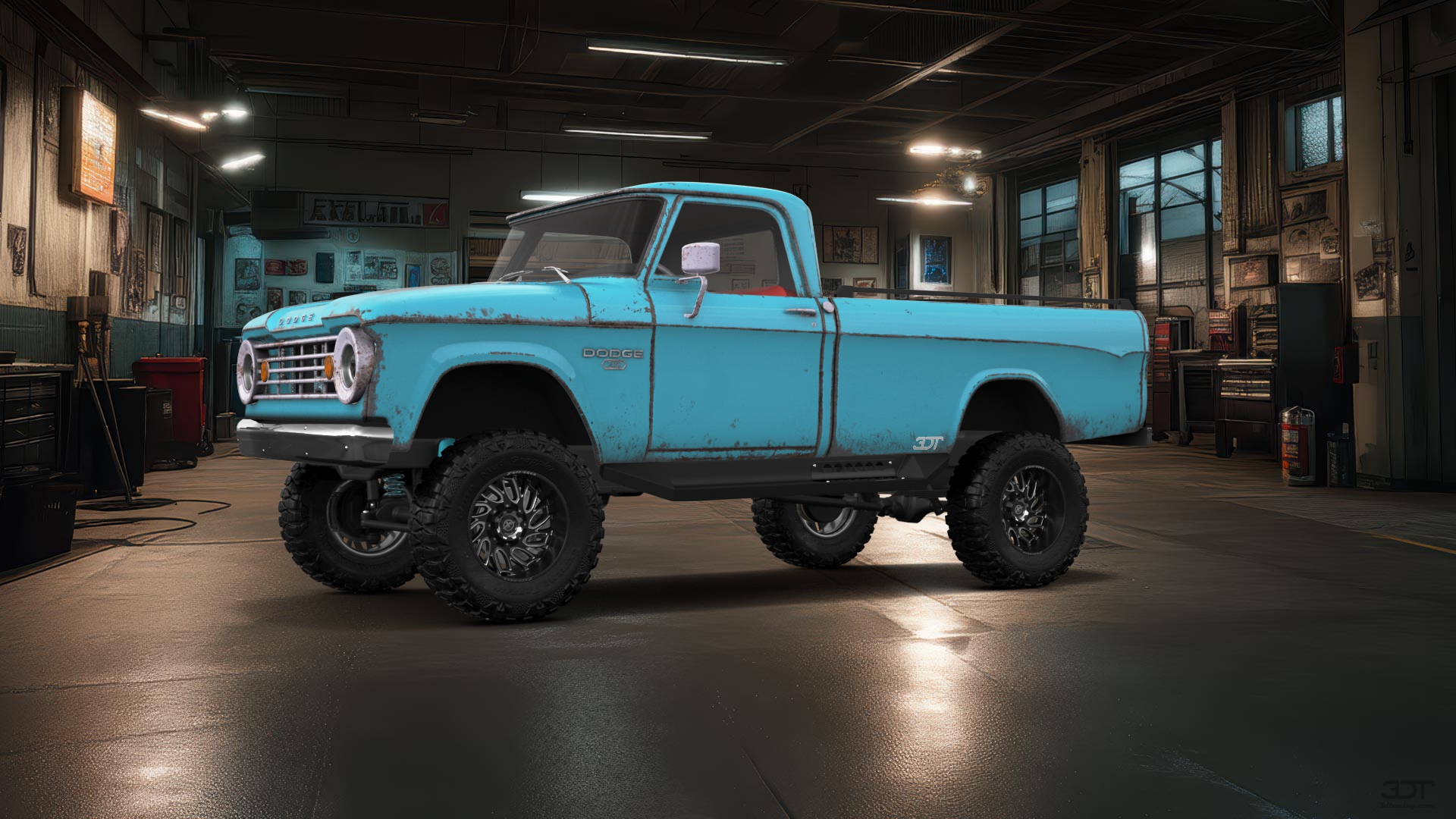 Dodge Power Wagon W200 2 Door pickup truck 1966 tuning