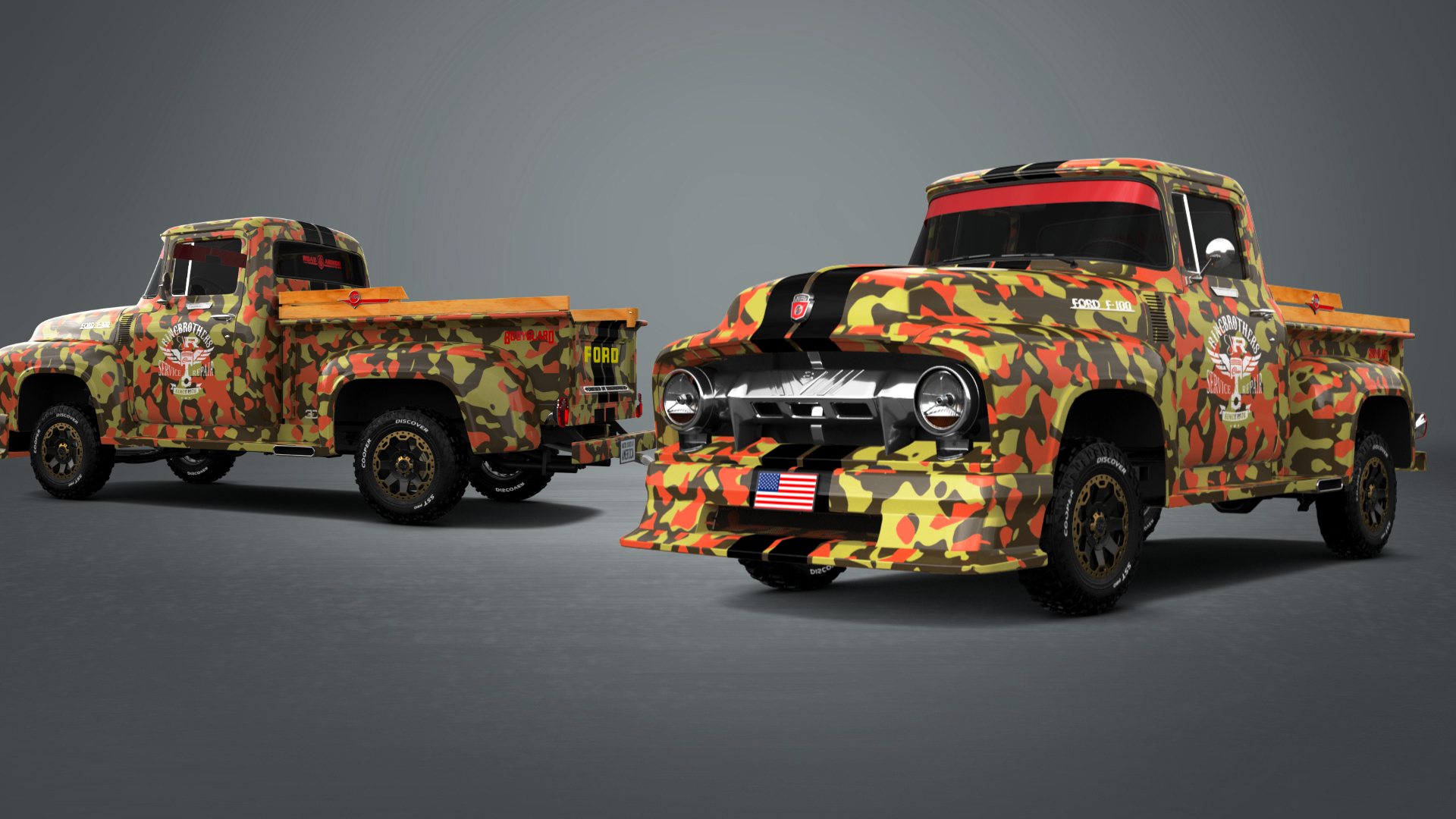 Ford F-100 2 Door truck 1956 tuning